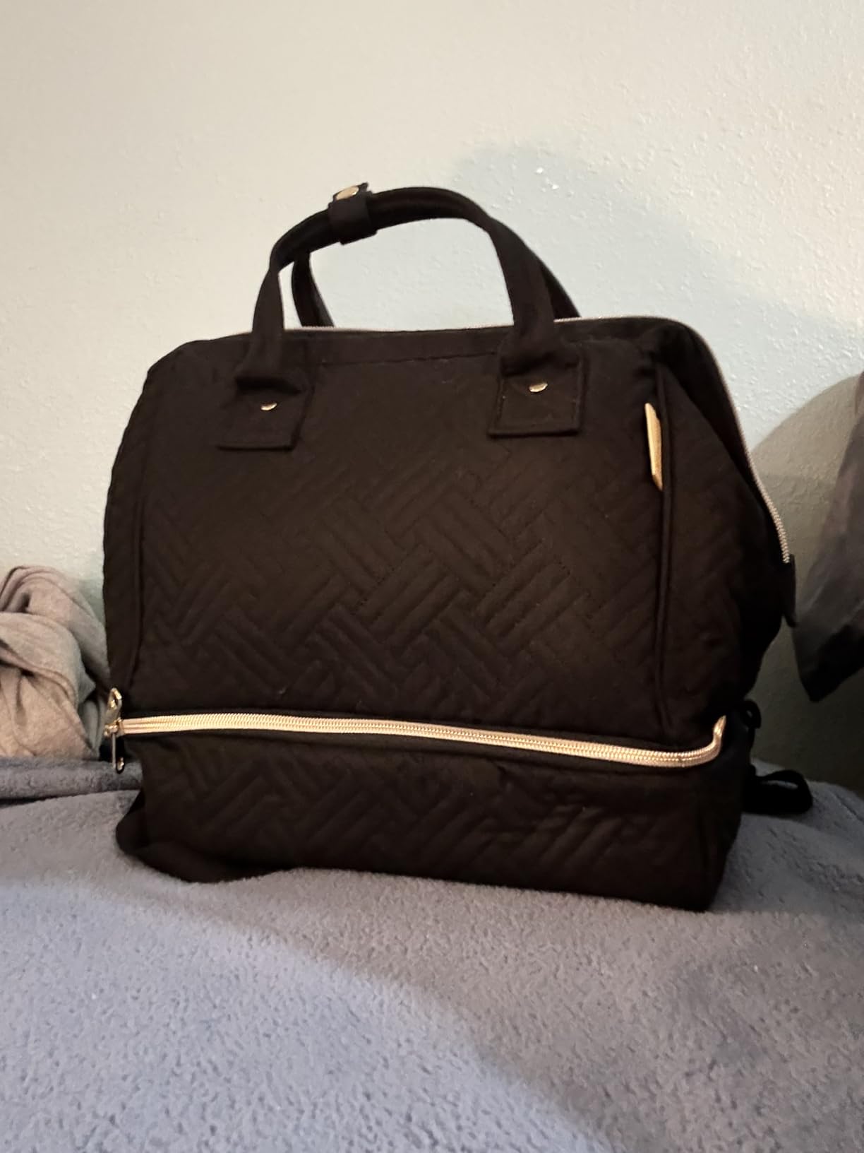 Fasrom Small Breast Pump Bag Backpack with Cooler and Drying Mat, Bag Only customer photo 1
