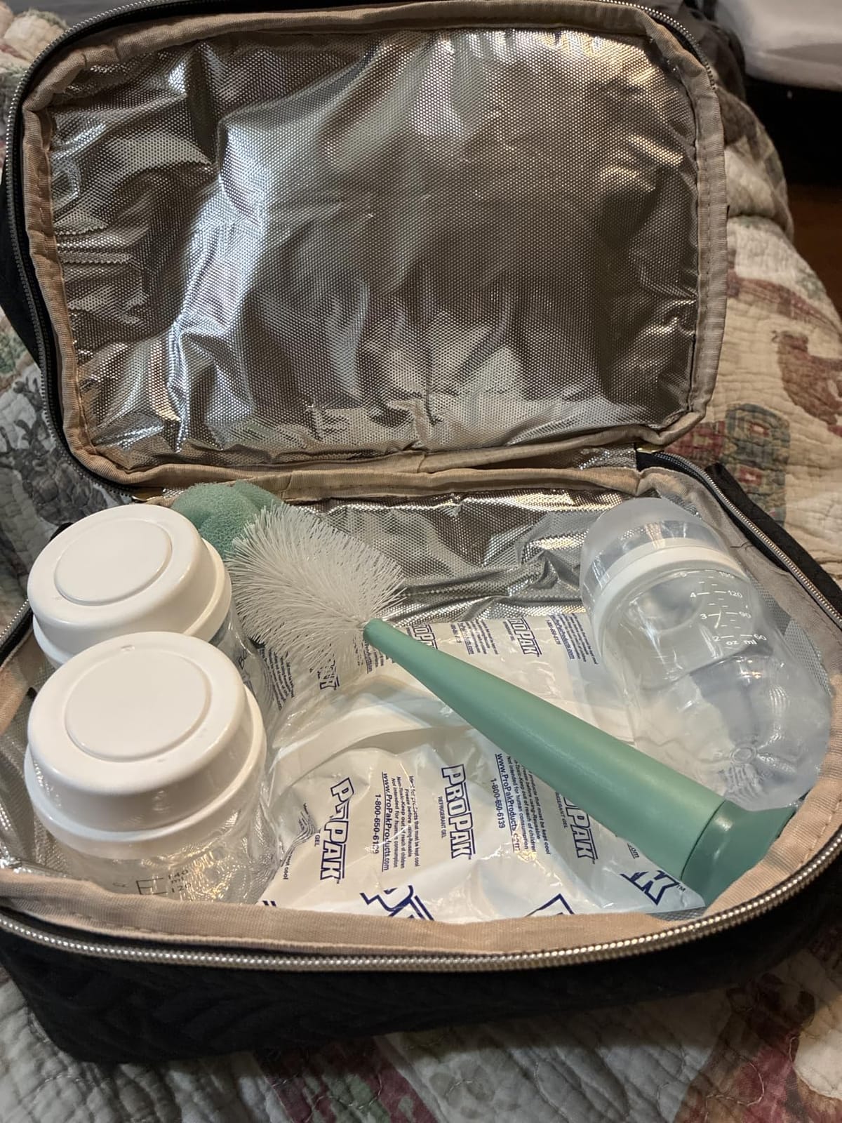 Fasrom Small Breast Pump Bag Backpack with Cooler and Drying Mat, Bag Only customer photo 2