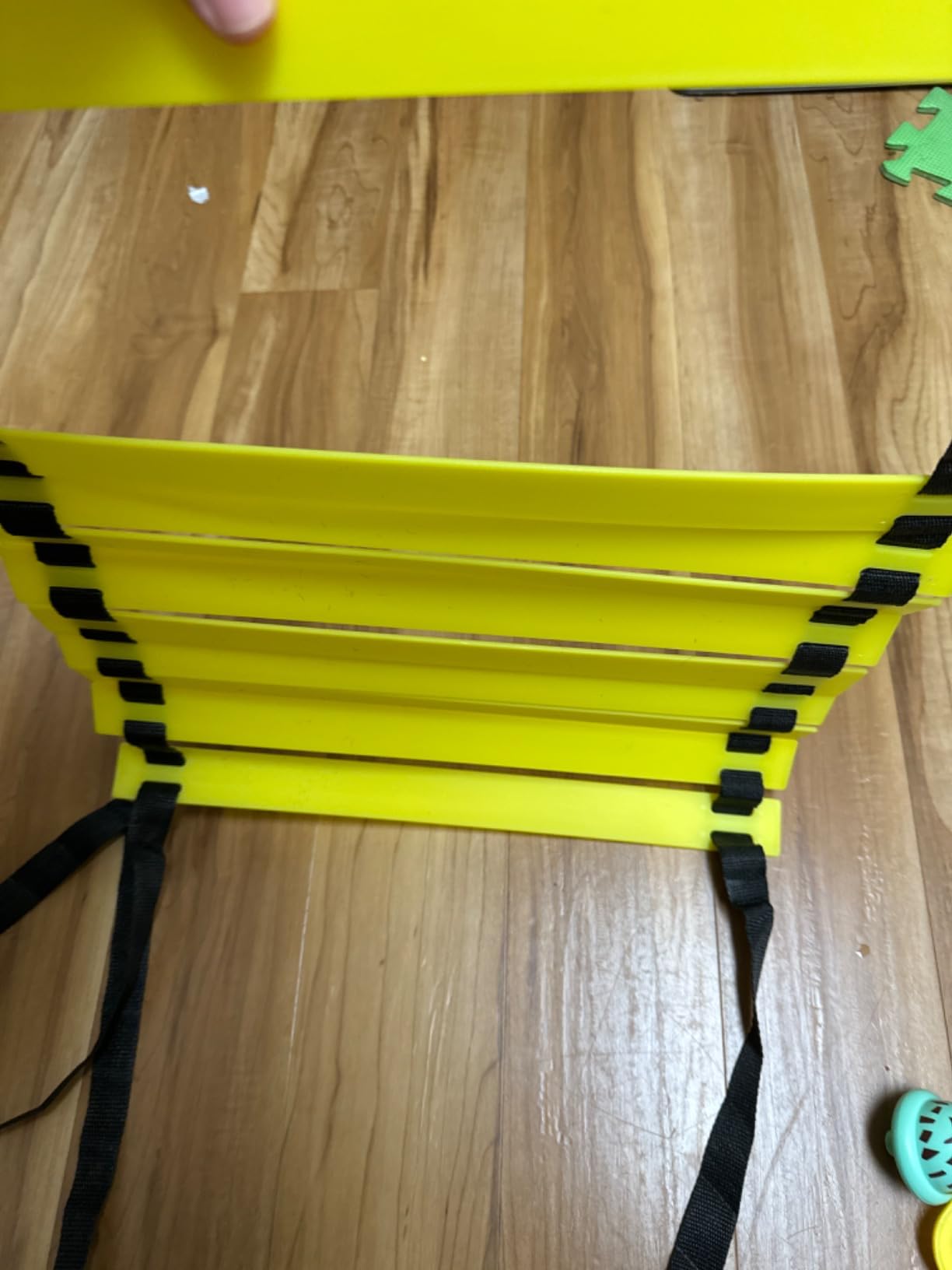 12 Rungs Agility Ladder Set, Training Ladder with Steel Stakes and Carry Bag for Soccer, Speed Fitness Feet Training customer photo 2