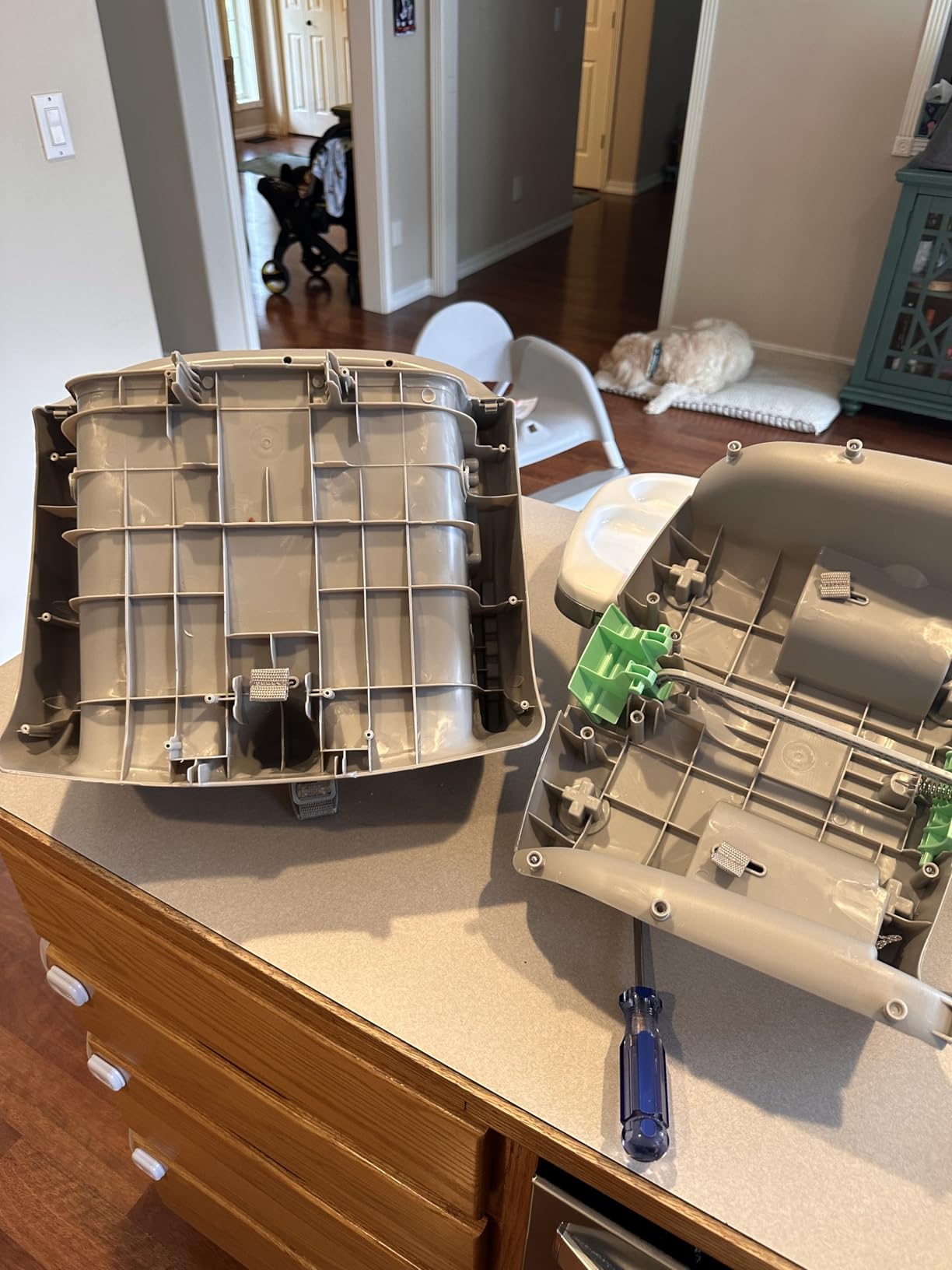 Ingenuity Full Course 6-in-1 High Chair - Baby to 5 Years Old, 6 Convertible Modes, 2 Dishwasher Safe Trays - Astro, 13108 customer photo 2