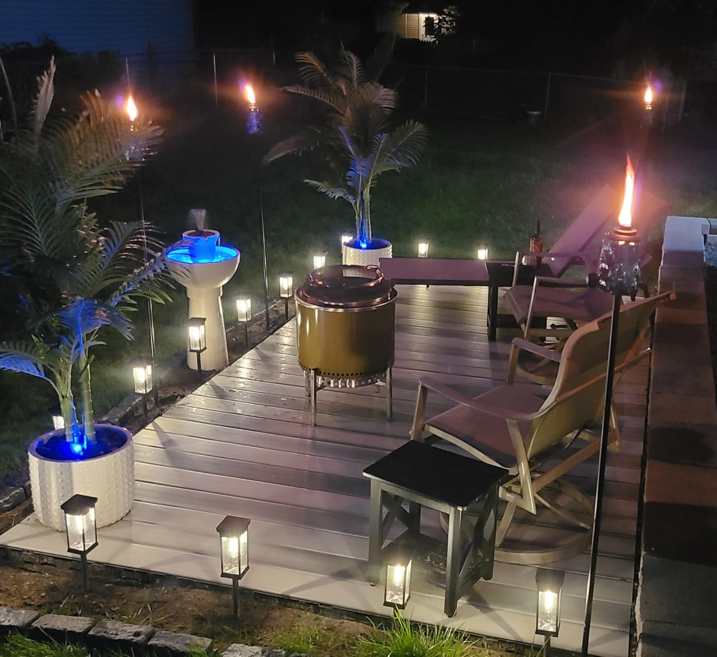 TIKI Topaz Outdoor Torches 2 Pack Weather-Resistant Backyard Patio Decor customer photo 2