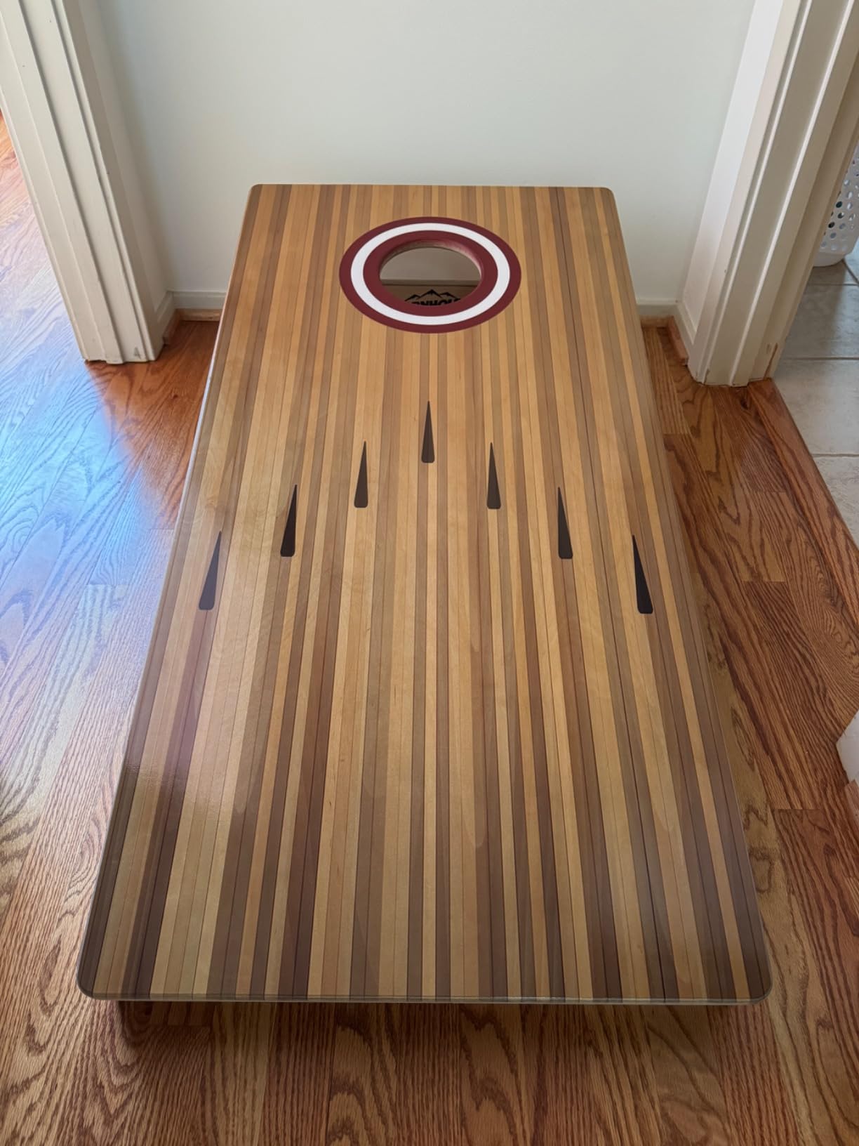Cornhole Solutions PRO Tournament Cornhole Bundle – Regulation 4 ft x 2 ft Professional Set – ¾″ Baltic Birch Plywood – Folding Legs – UV Printed & Clear Coated customer photo 2