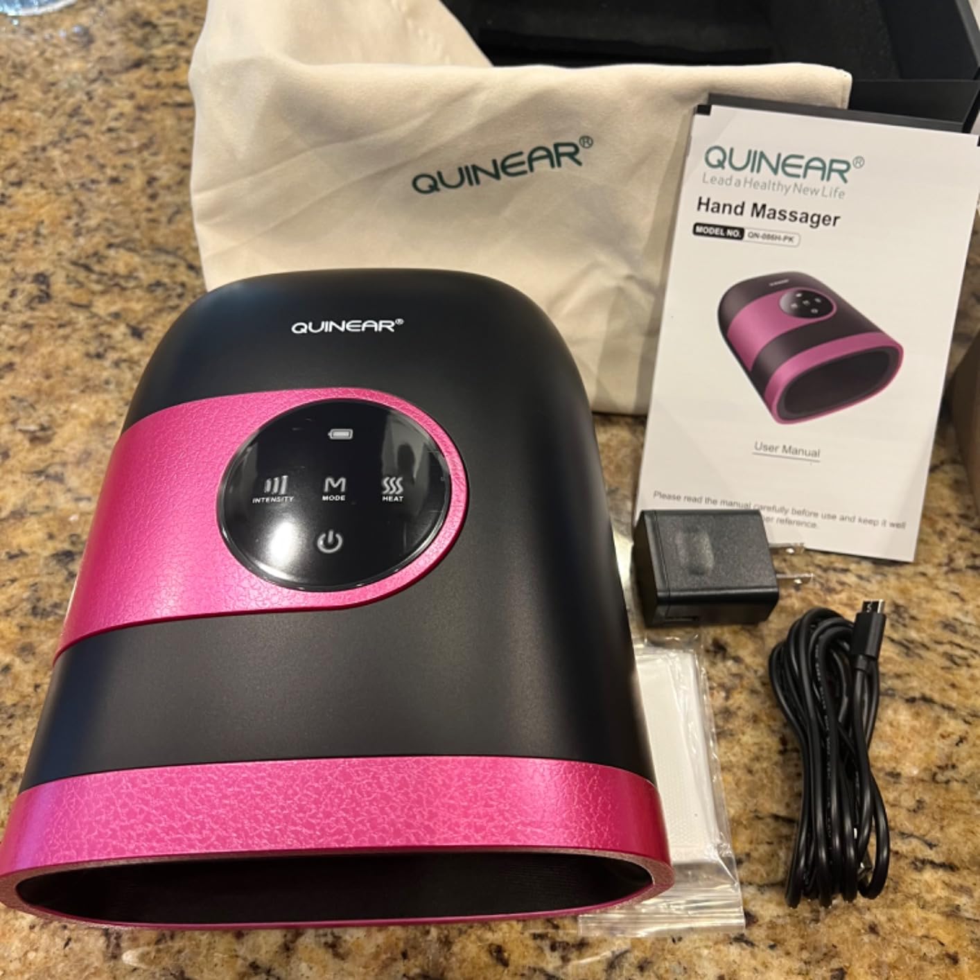 QUINEAR Hand Massager - Cordless Hand Massager with Heat and Compression for Arthritis, Carpal Tunnel and Stiff Joints - Gifts for Women Men - FSA-HSA customer photo 2