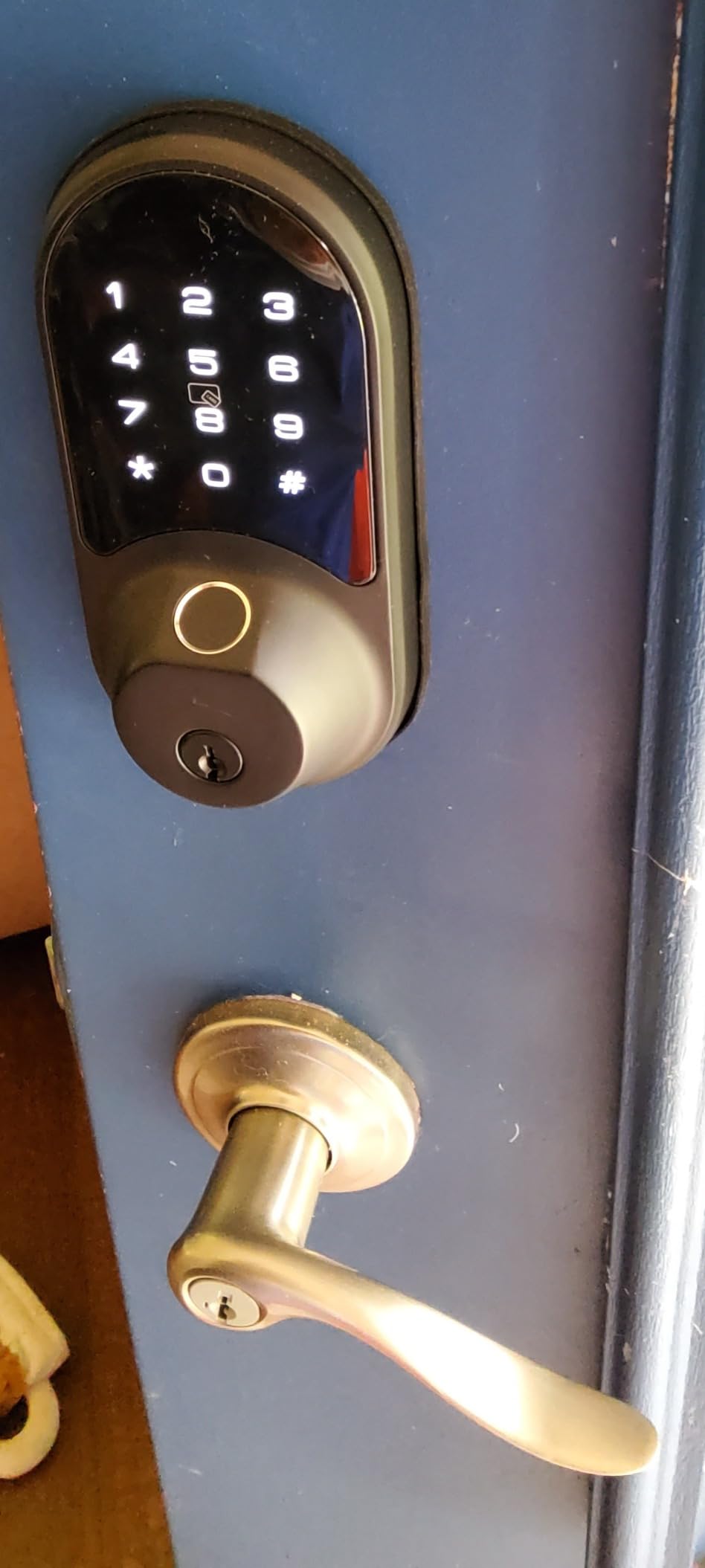 Veise RZ07 Fingerprint Smart Door Lock Deadbolt, App Control, Matte Black customer photo 1