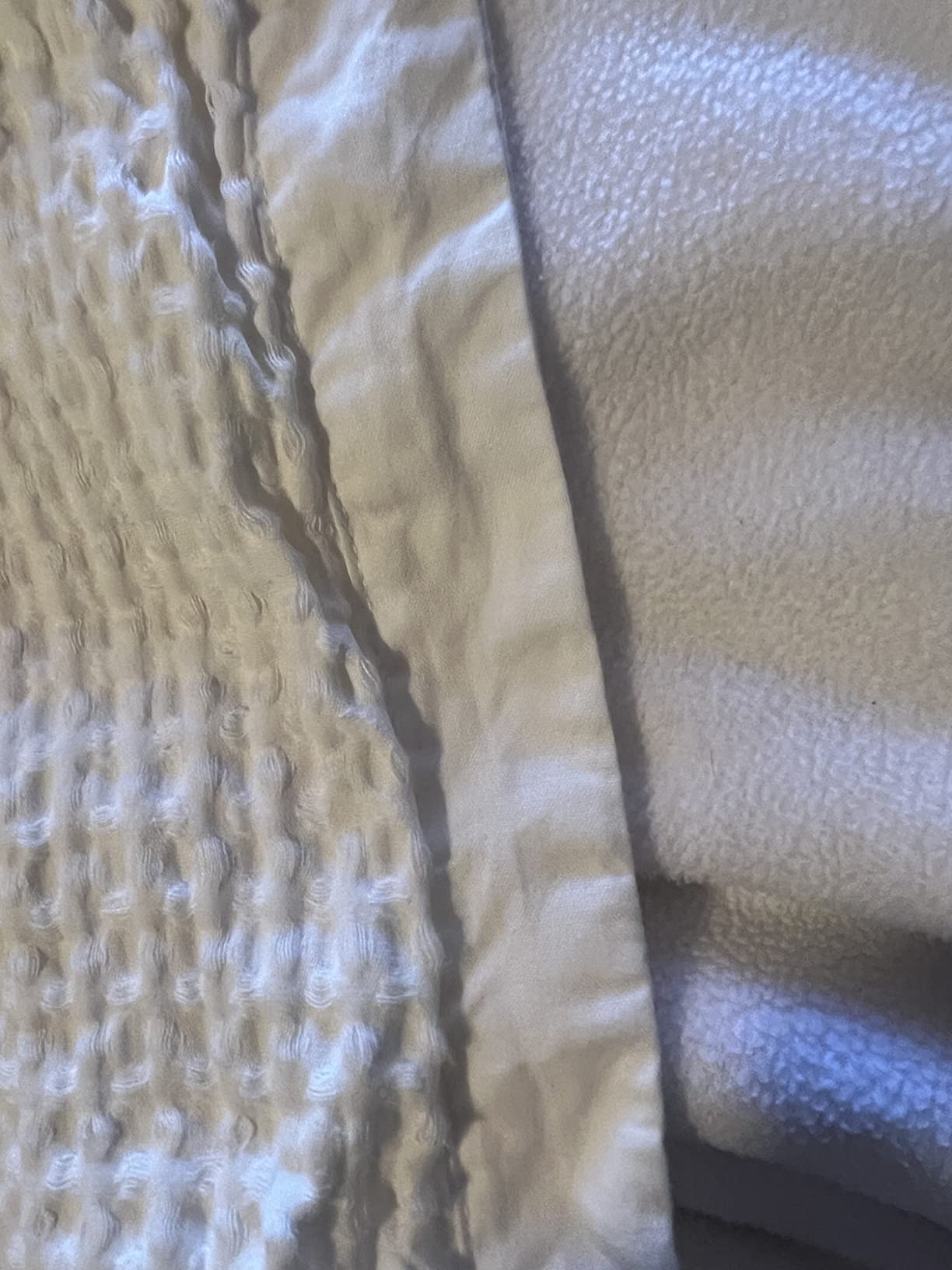 Bedsure PureWoven 3 Pieces 100% Cotton Waffle Duvet Cover Set, Queen, Linen customer photo 1