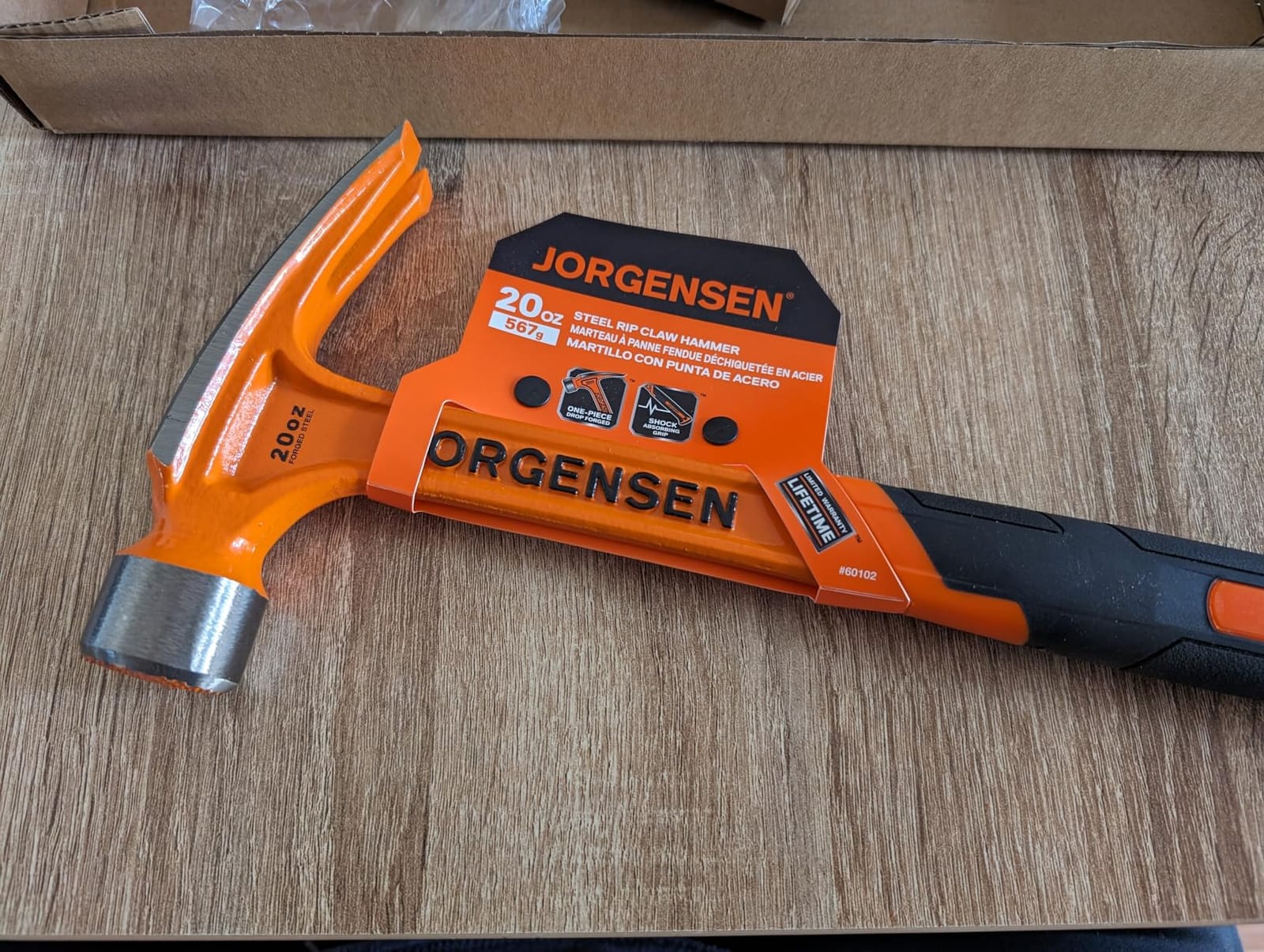 JORGENSEN 22 oz One-piece Forged Framing Claw Hammer with Nail Holder customer photo 1