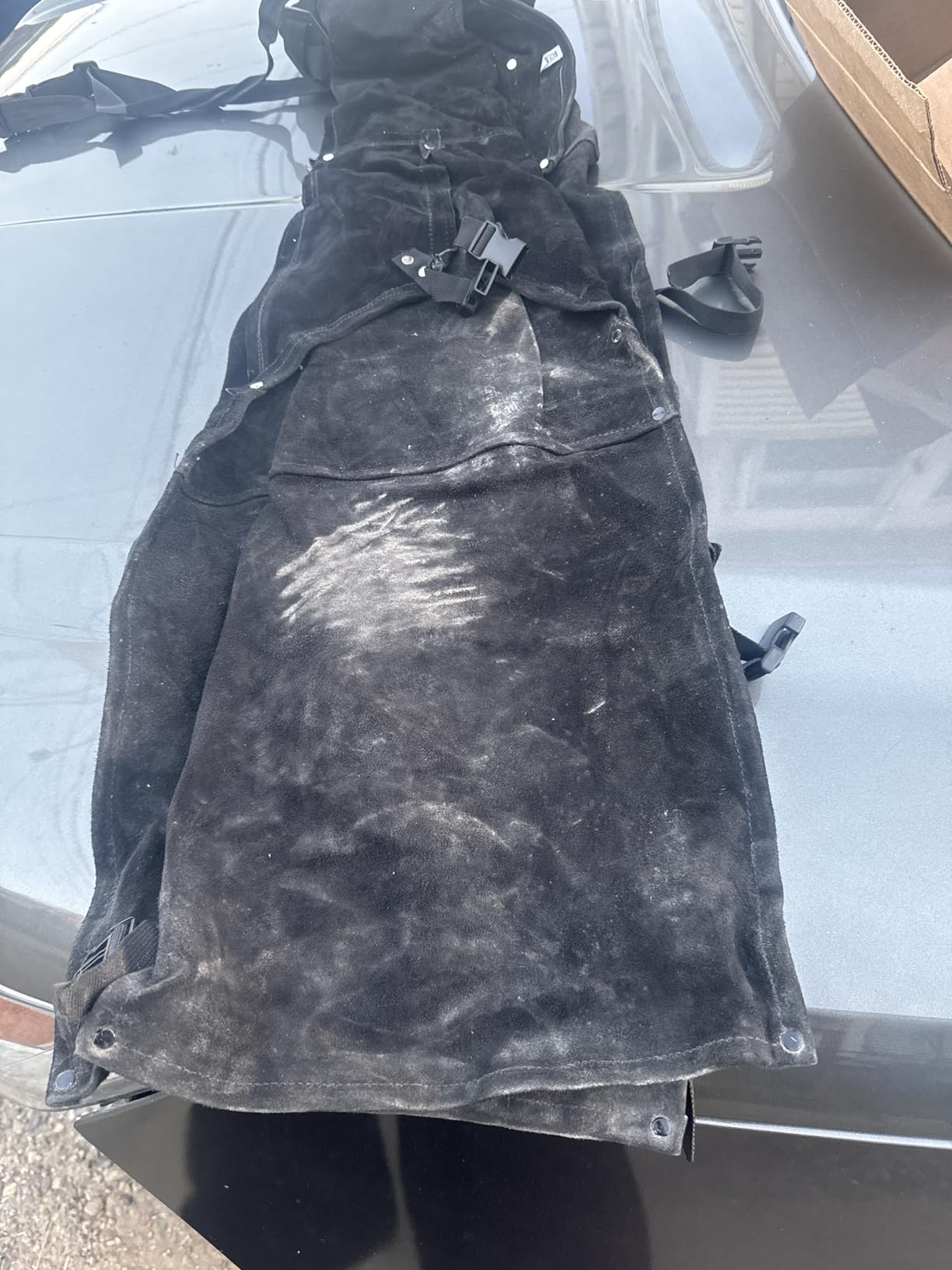 Leather Welding Apron Split Leg for Men and Women,Heavy Duty Cowhide Leather Welding Pants-Forging Apron customer photo 1