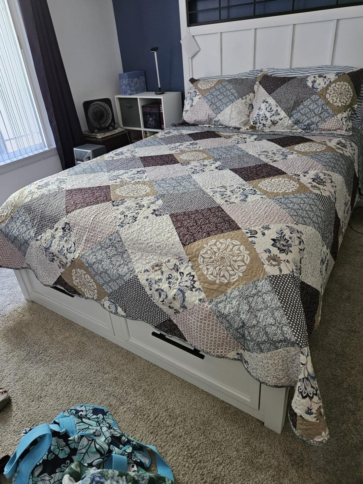 Travan 3-Piece Quilt Set Quilted Bedspread Lightweight Coverlet Set Garden Style Floral Printed Oversized Quilted Bedding Set with Shams for All Season, Exquisite, Queen Size customer photo 2