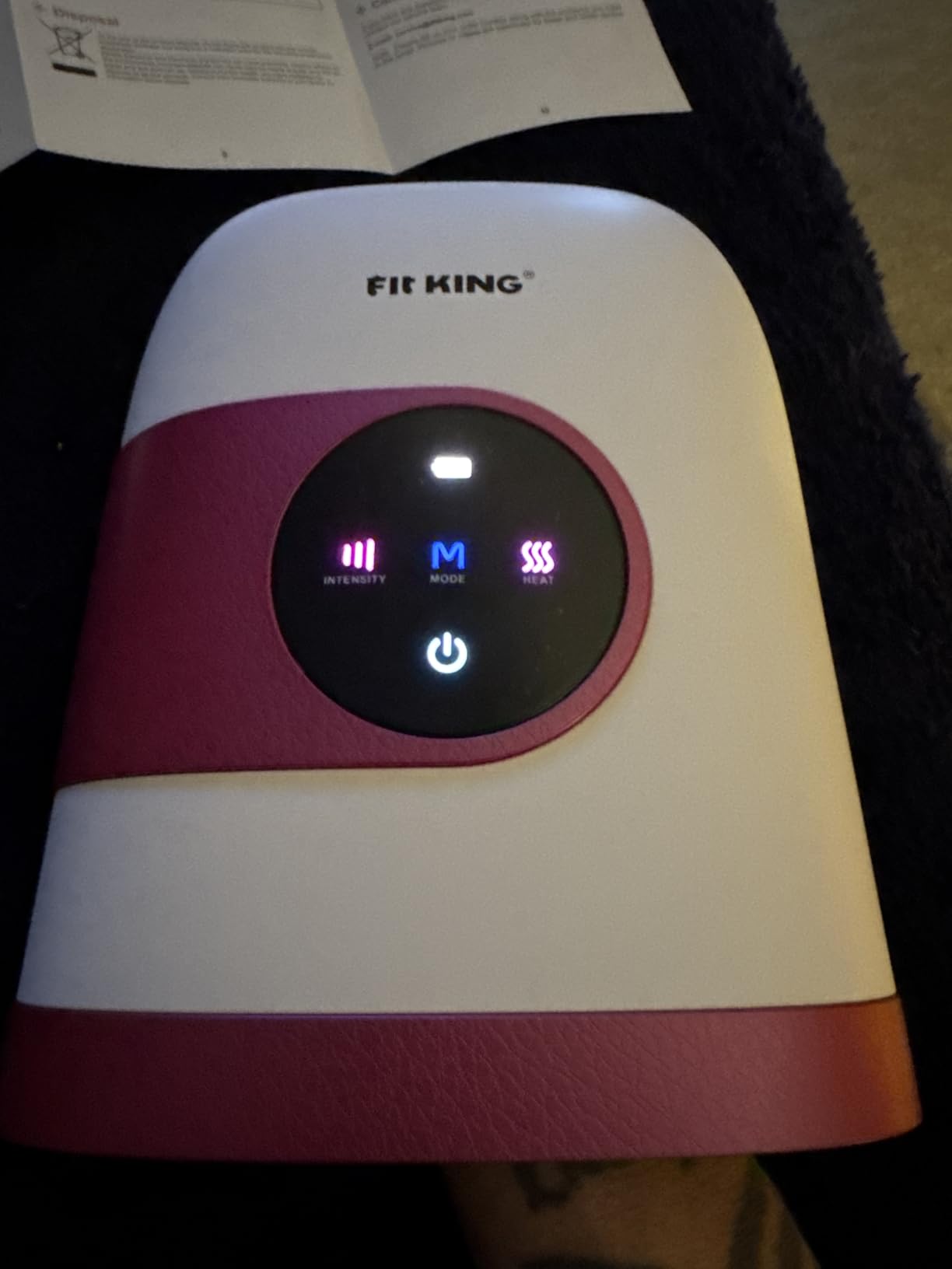 FIT KING Hand Massager with Heat, Cordless & Portable Gift for Mom Dad Wife | FSA-HSA, Touch Screen, 3 Modes, 3000mAh, Ideal Gift for Women Men Parents customer photo 2