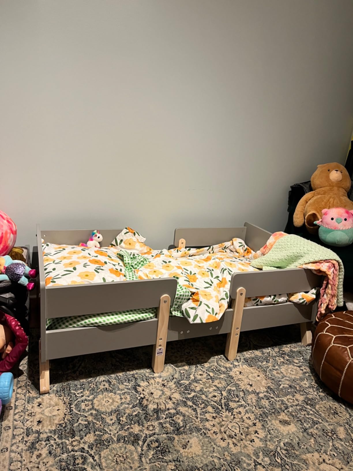 Dream On Me Osko Convertible Toddler Bed Made with Sustainable New Zealand Pinewood in Grey, BSA & Greenguard Gold Certified, Non-Toxic Finish customer photo 1