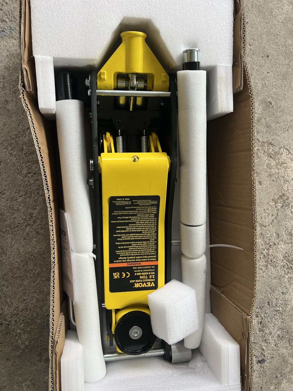 VEVOR 3 Ton Low Profile Aluminum & Steel Racing Floor Jack | Dual Pistons Quick Lift Pump, Sport Utility Vehicle, Lifting Range 3-6/11