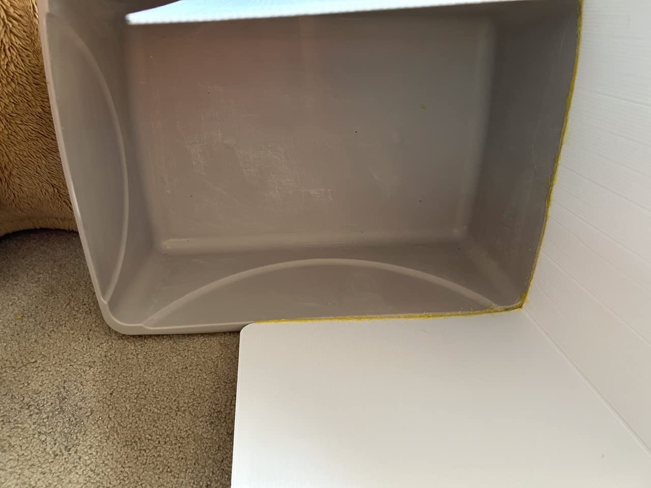 4-Pack Classroom Privacy Shields for Student Desks - Easy to Clean Plastic Desk Divider Folder Study Carrel Sneeze Guard for Student Testing Dividers Boards customer photo 2
