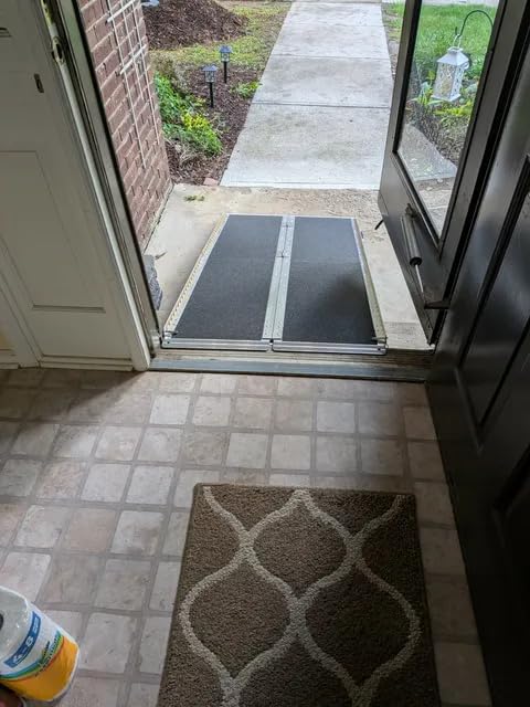 VNN Portable Wheelchair Ramp 4FT, Non-Slip Ramps for Wheelchairs for Home customer photo 1