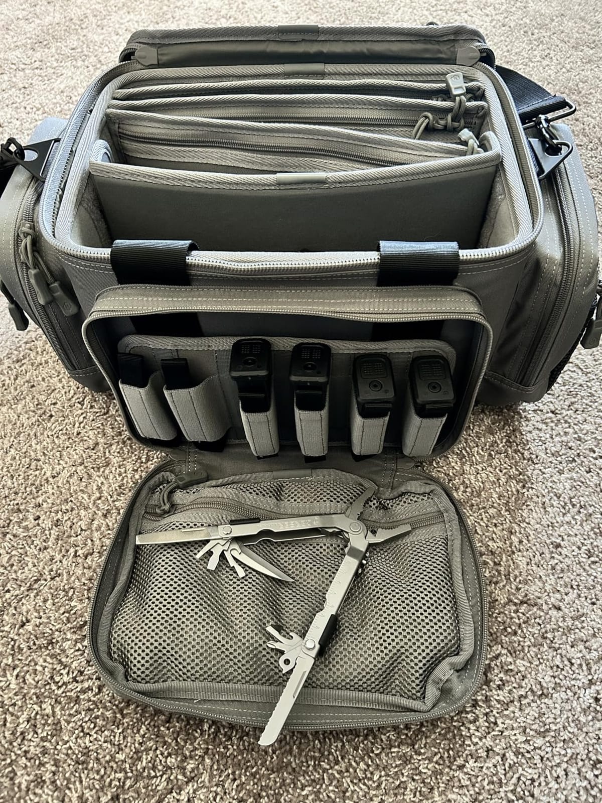 Savior Equipment Specialist Series Tactical Triple Pistol Shooting Range Hunting Duffle Bag Gun Carrying Case, Rigid Compartment Frame, Lockable Zippers customer photo 1