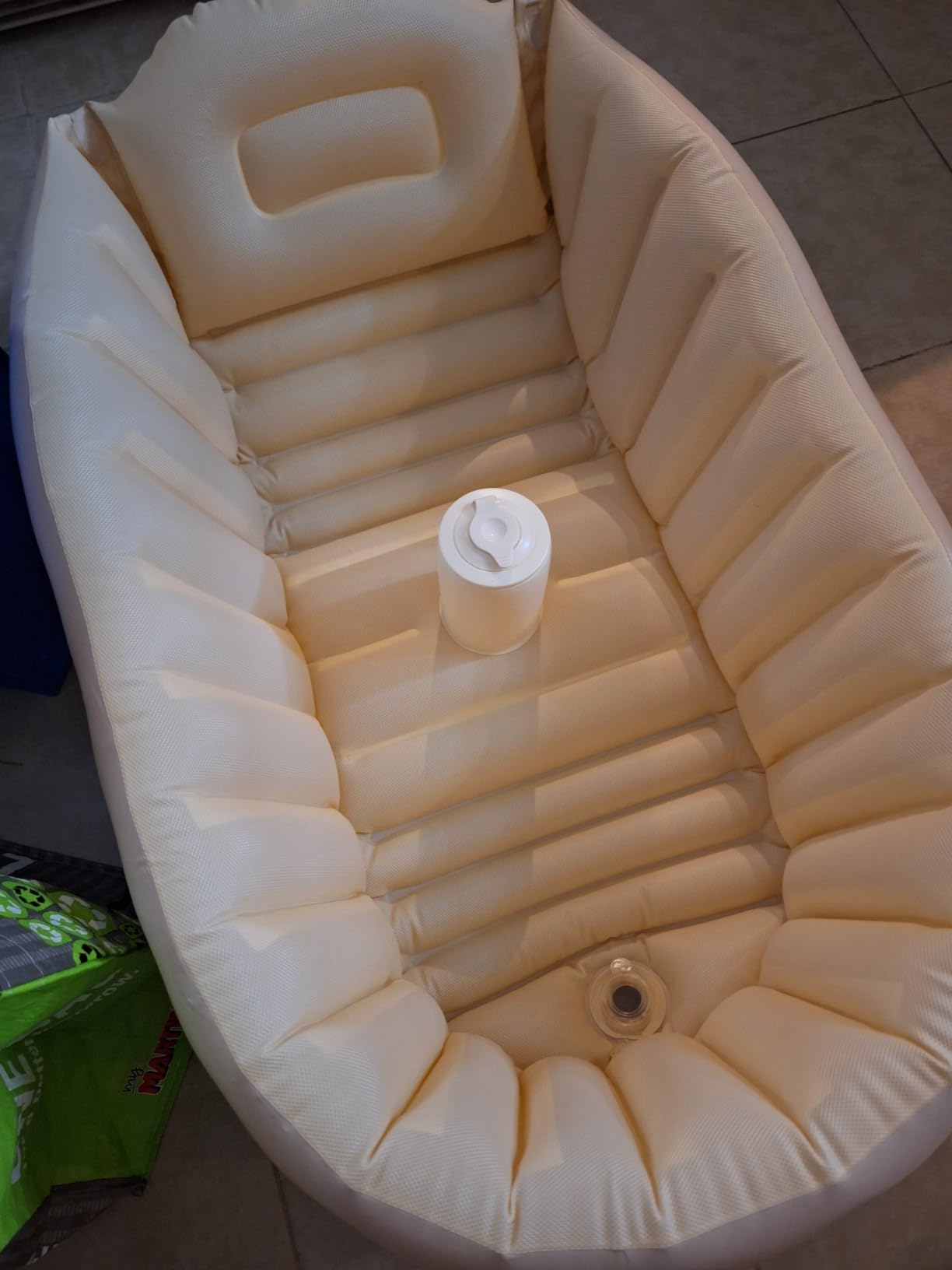 MINK Inflatable Bathtub for Toddlers - Portable Baby Tub with Built-in Air Pump - Collapsible Design for Easy Storage - Perfect for Newborns to Infants customer photo 2
