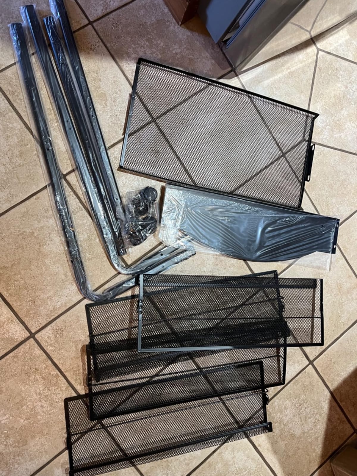TONGMO Magazine Rack: Floor-Standing 4-Layer with Wheels, Brochure Display Stand, High-hardness metal for Exhibitions, Office, and Any Organization Requiring Information Display(Black) customer photo 1
