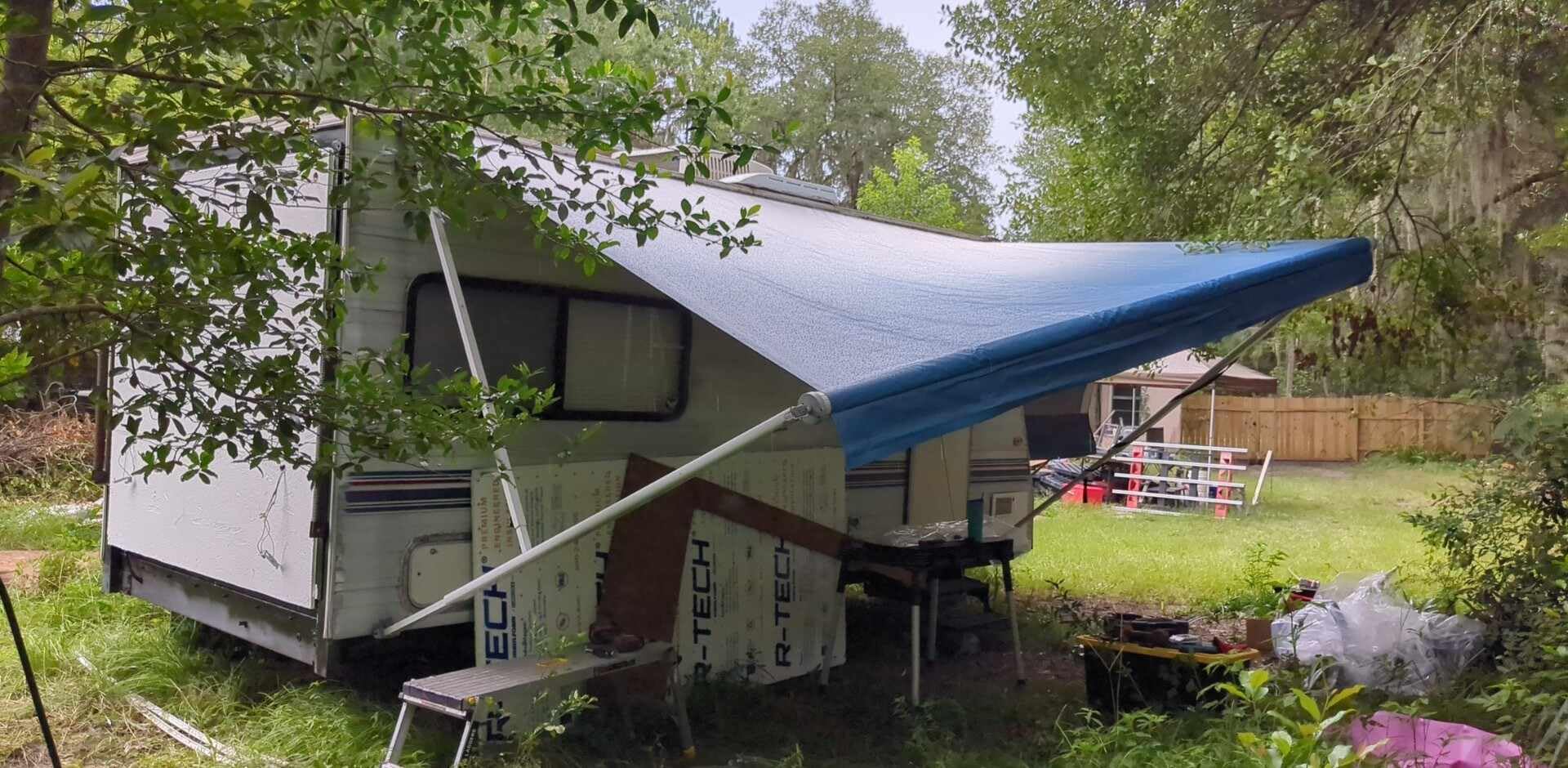 Kohree 16FT RV Awning Fabric Replacement, 19.5oz, Fabric 15'2