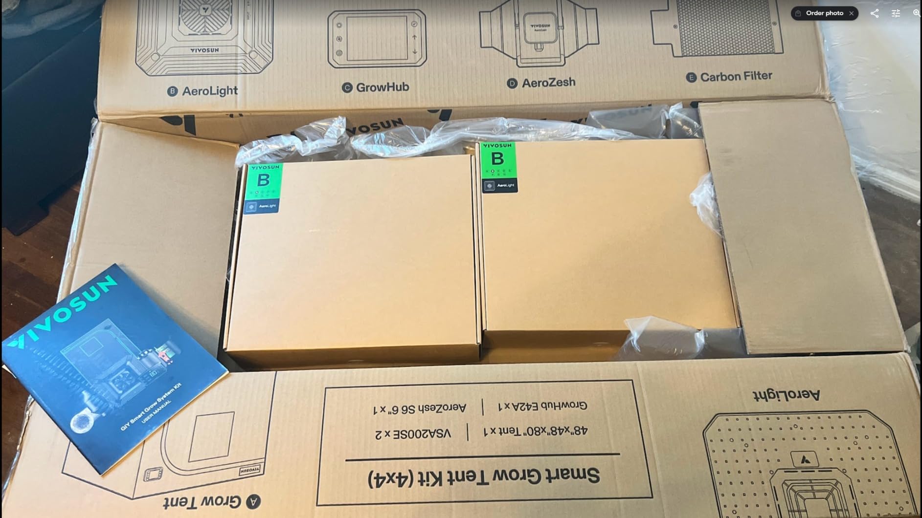 VIVOSUN Smart Grow Tent Kit 2x2, 1-Plant WiFi-Integrated Grow Kit System customer photo 2