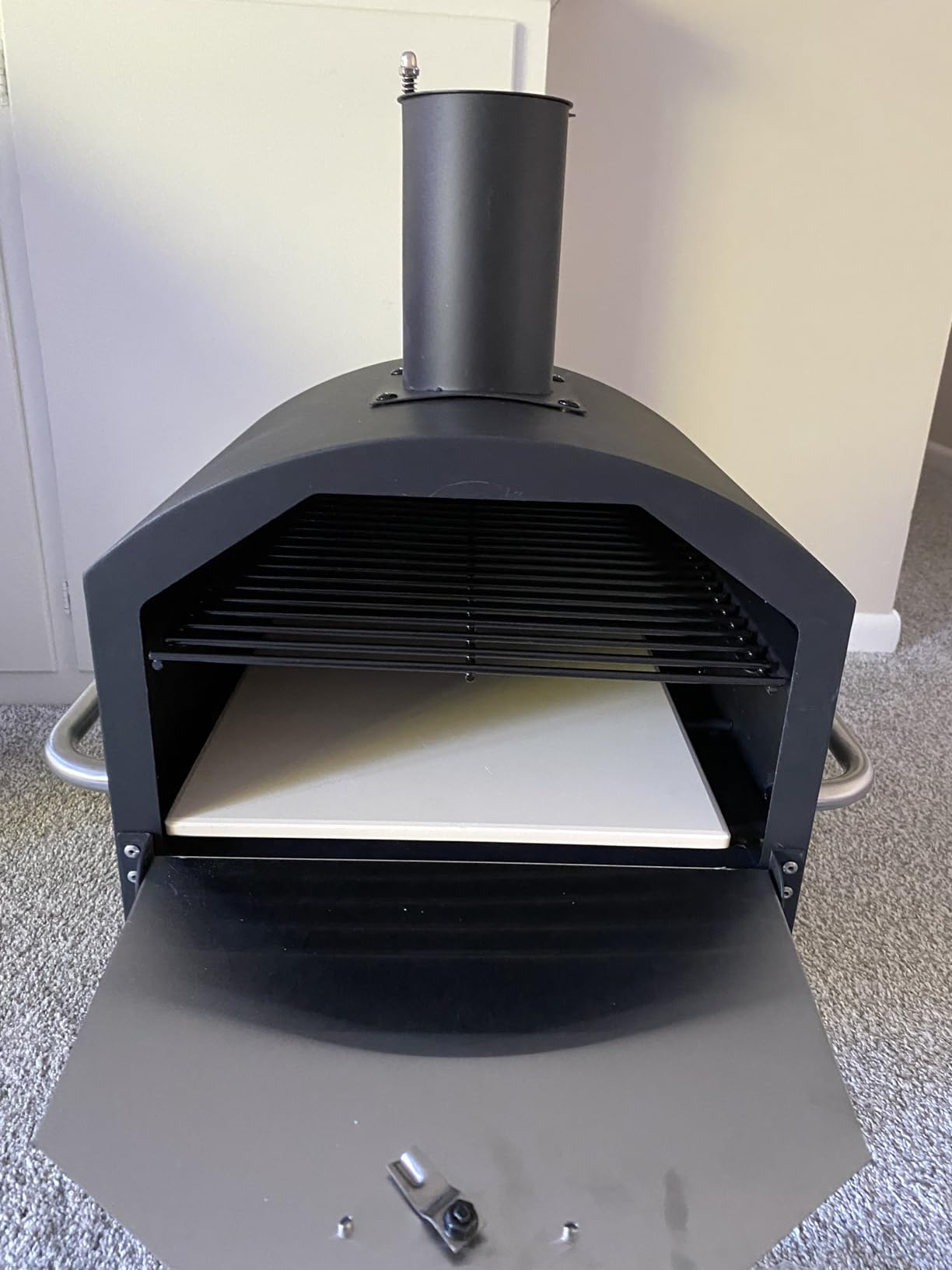 Giantex Outdoor Pizza Oven Wood Fired, 2-Layer Outside Pizza Maker customer photo 1