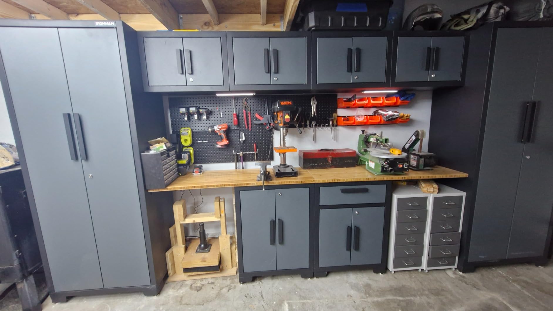 Ultrawall Pegboard Wall Organizer, Black Metal Peg board Panels customer photo 1