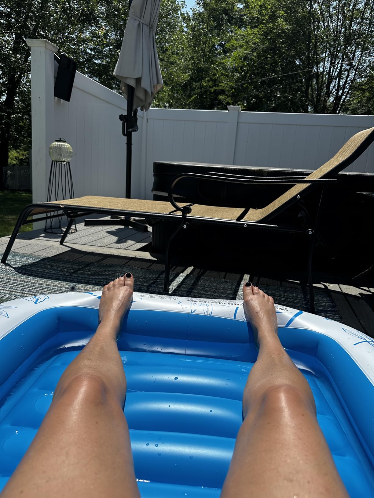 Inflatable Adult Pool Lounger Float - BAIAI Large Beach Sun Tanning Floats Raft Sunbathing Water Lounge Floaties Tub with Drink Holder - Blow Up River & Lake Suntan Floating Swimming Mattress Mat customer photo 1