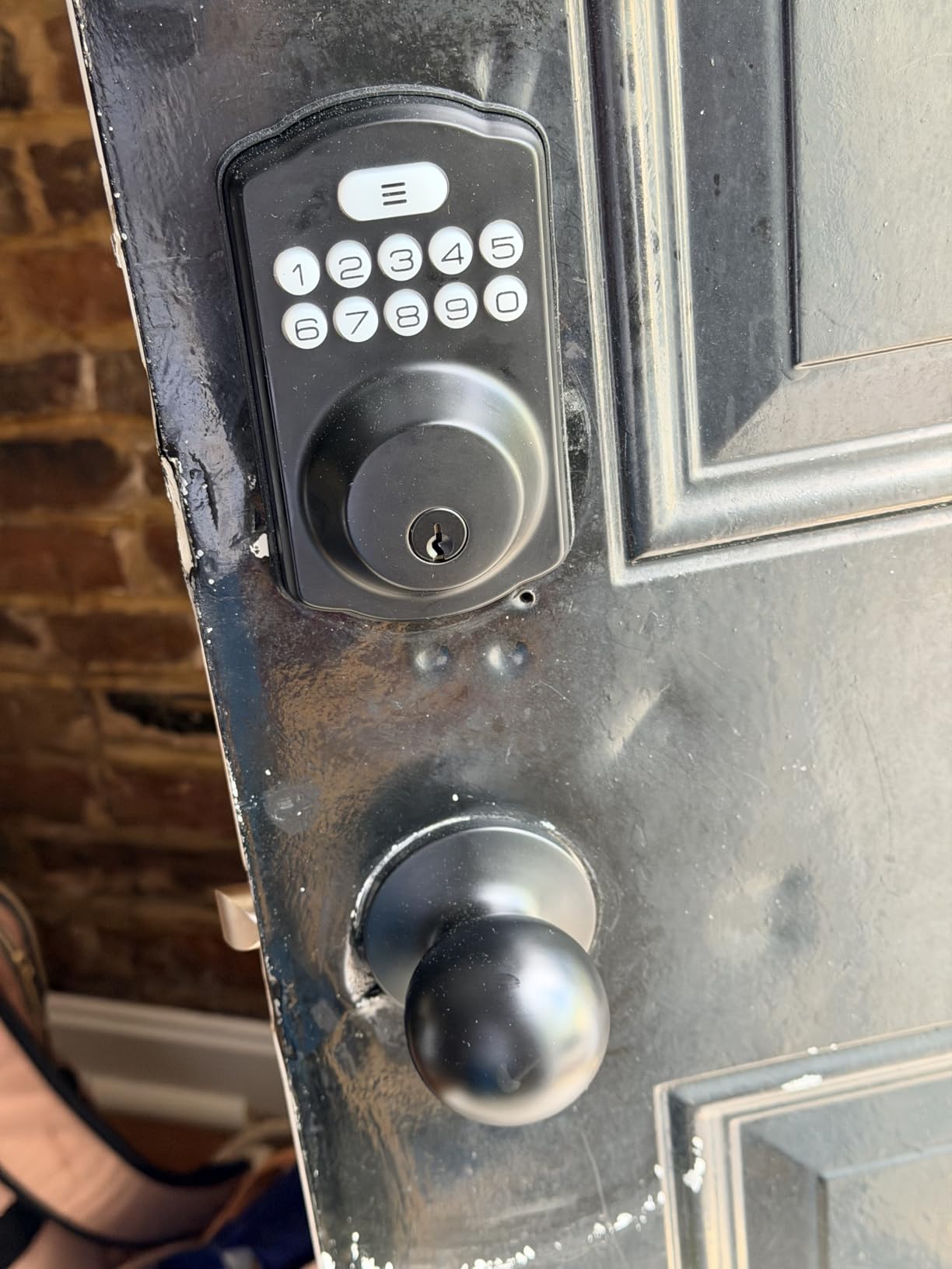 Veise KS01C Keyless Entry Deadbolt Door Lock with Knobs, Matte Black customer photo 2