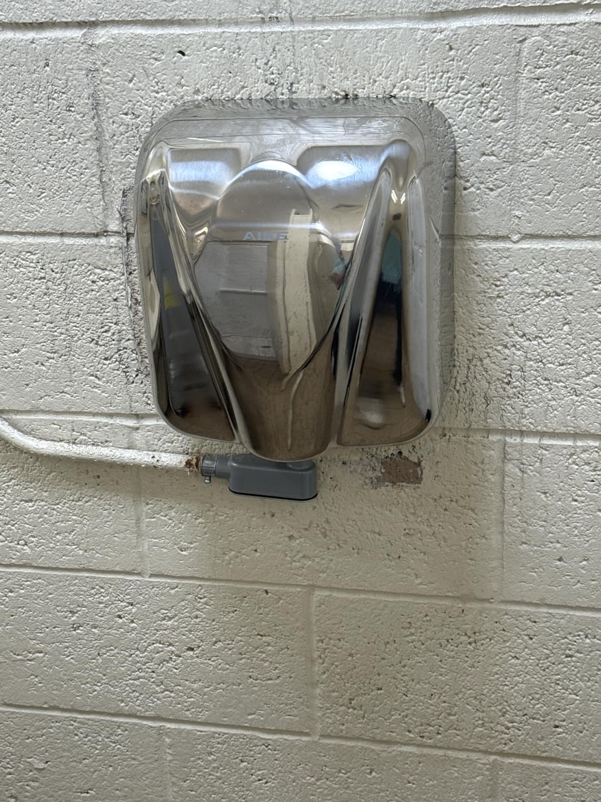 AIKE Elephant Power Hand Dryer for Commercial Bathroom Brushed,Model AK2812 customer photo 1