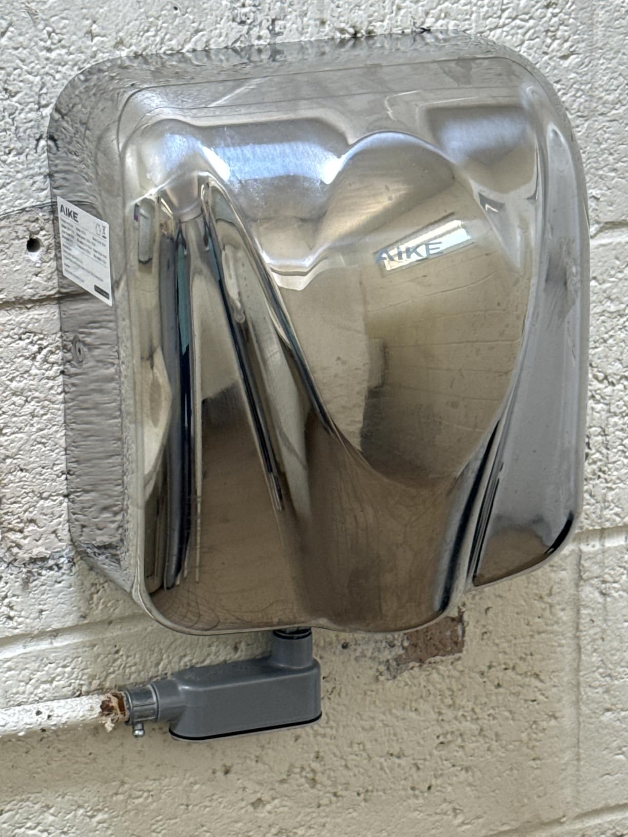 AIKE Elephant Power Hand Dryer for Commercial Bathroom Brushed,Model AK2812 customer photo 2
