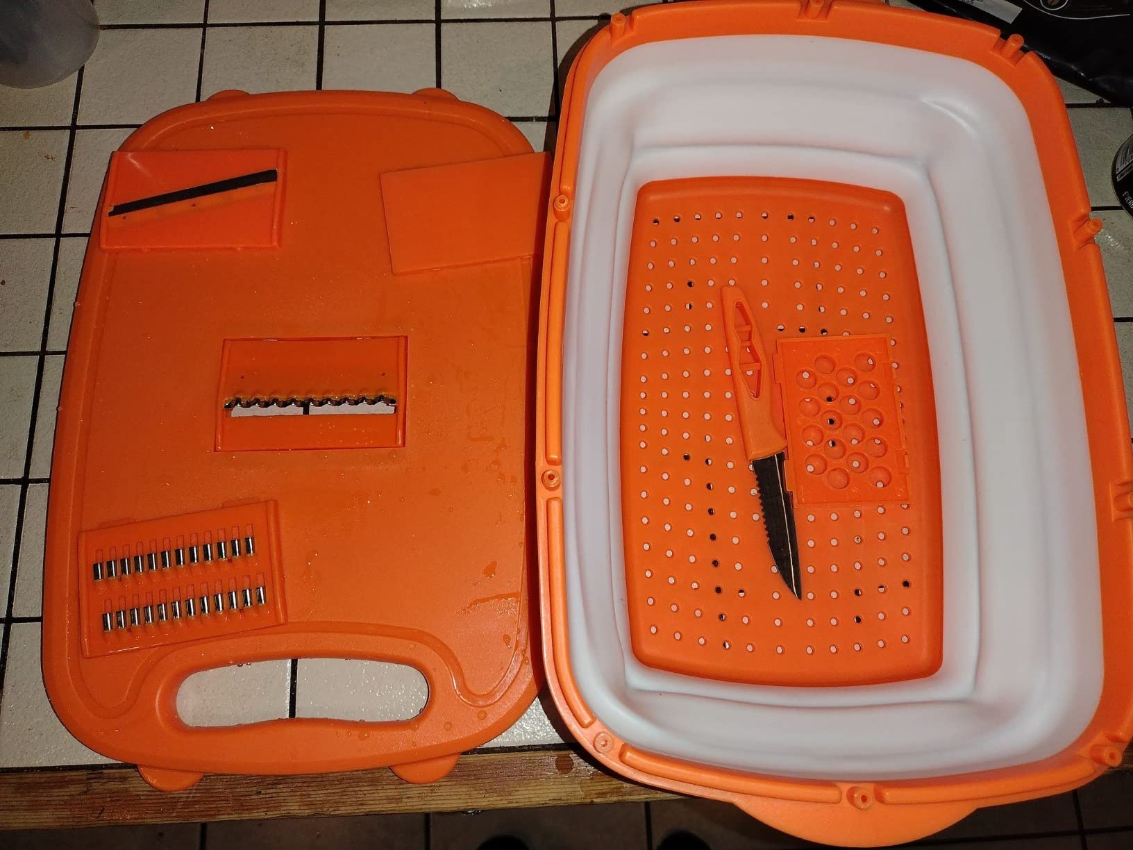 9-in-1Collapsible Cutting Board with Colander Wash Basket Camping RV Gift customer photo 1