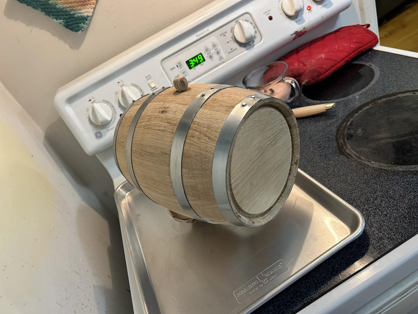 5 Gallon Oak Barrel, Wooden Whiskey Barrel & Wine Barrel, 20 Liter | Charred American White Oak Aging Barrel for Bourbon, Tequila, Rum, Mead, Handcrafted Gift for Home Distiller & Brewer customer photo 1