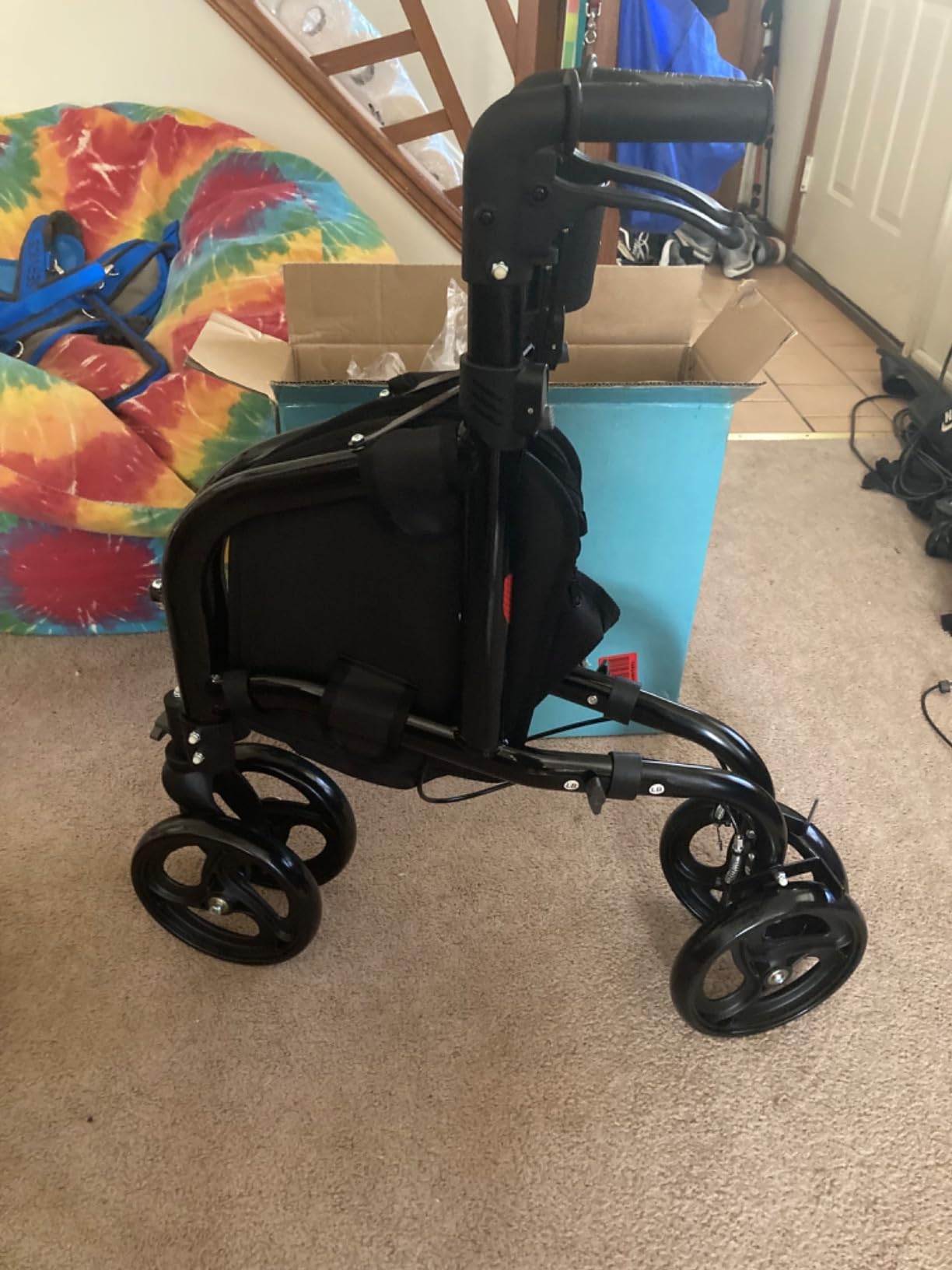 Helavo 3 Wheel Walker with Double Front Wheels, Narrow Walker for Seniors customer photo 2