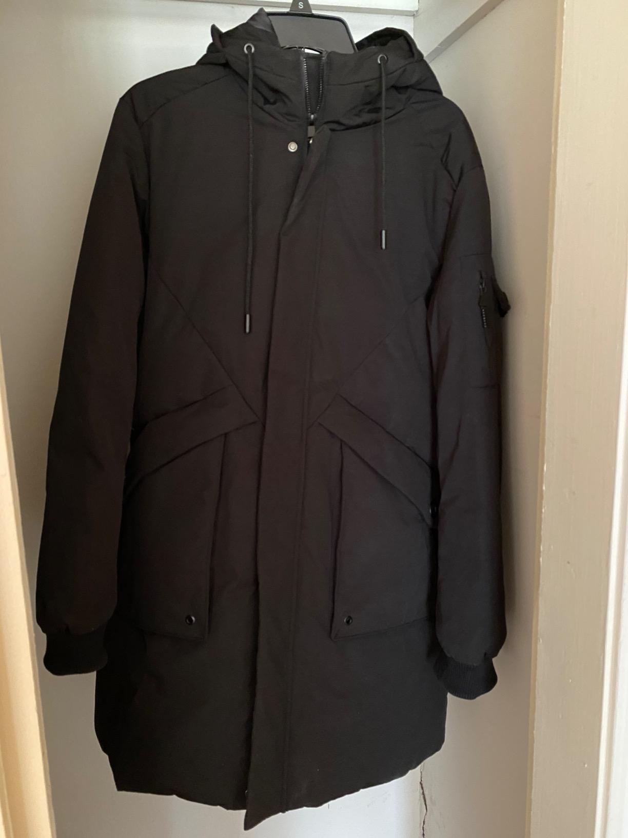 Pioneer Camp Men's Winter Coats Water-Repellent Windproof Thicken Parkas Long Hooded Padded Puffer Jacket customer photo 2