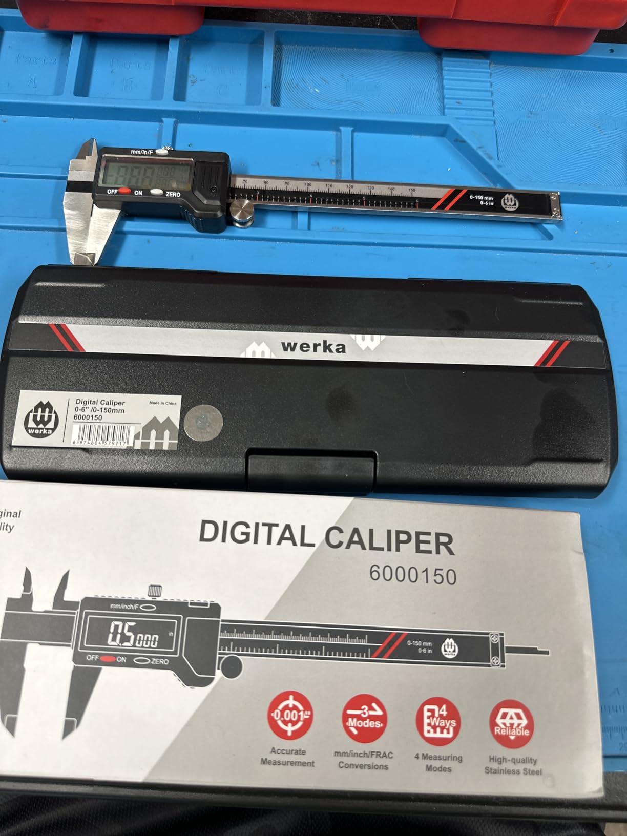 Werka Digital Caliper 0-6 Inch, Stainless Steel Measuring Tool customer photo 2