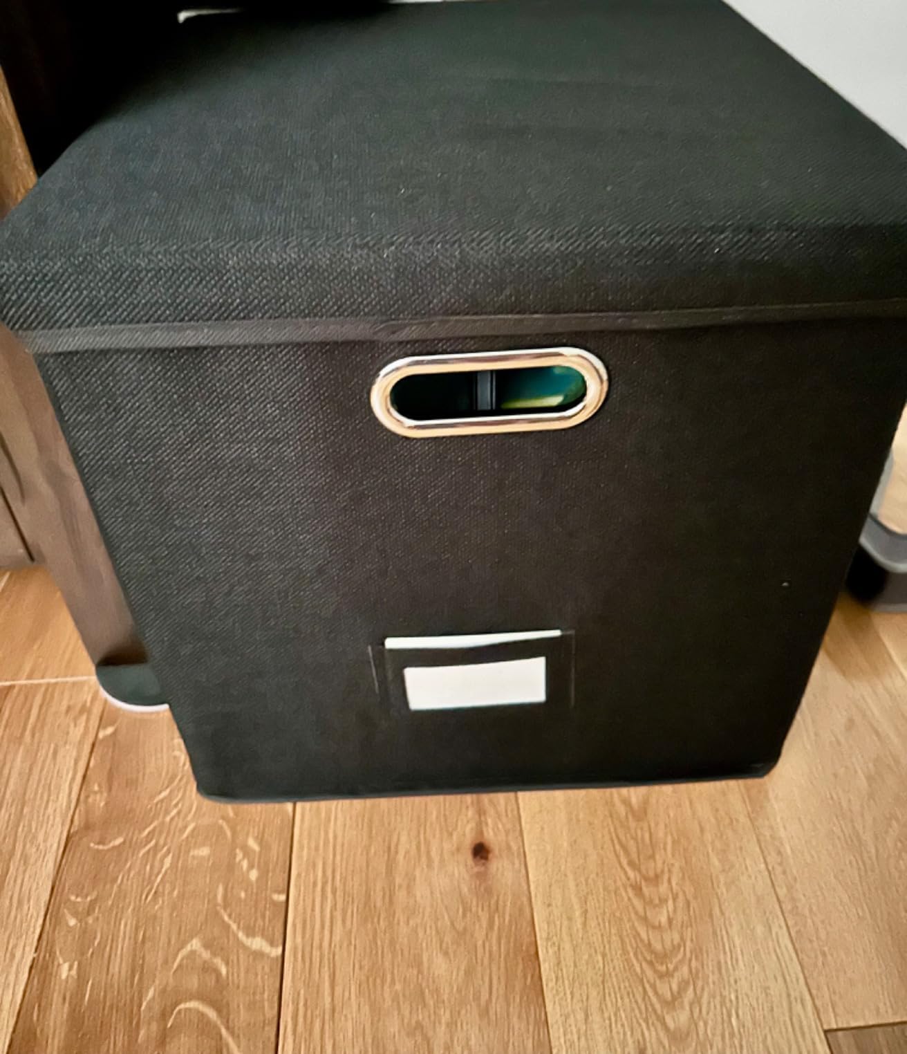 Sturdy Vinyl Record Storage Box - Album Storage Holds up 50+ Single Record customer photo 1