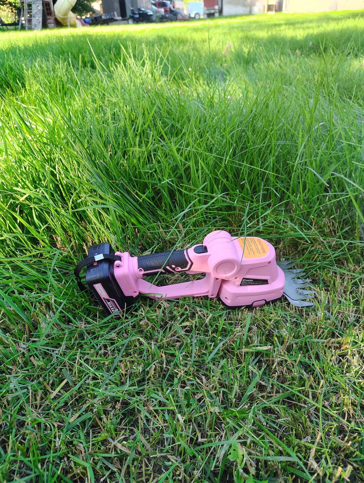 Saker 20V Cordless Hedge Trimmer, 2 in 1 Bush Trimmer with 2 Battery customer photo 2