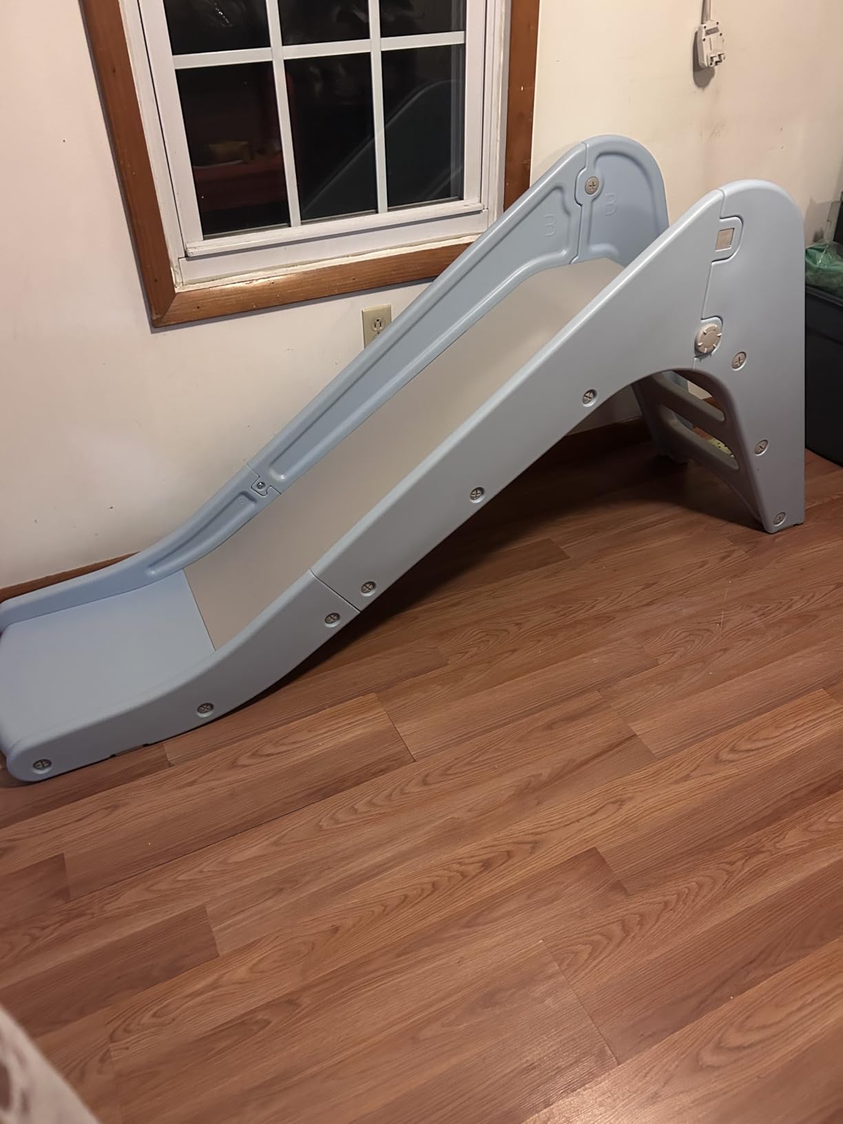Toddler Indoor Slide, Foldable Baby Climber Playset with Basketball & Hoop customer photo 1