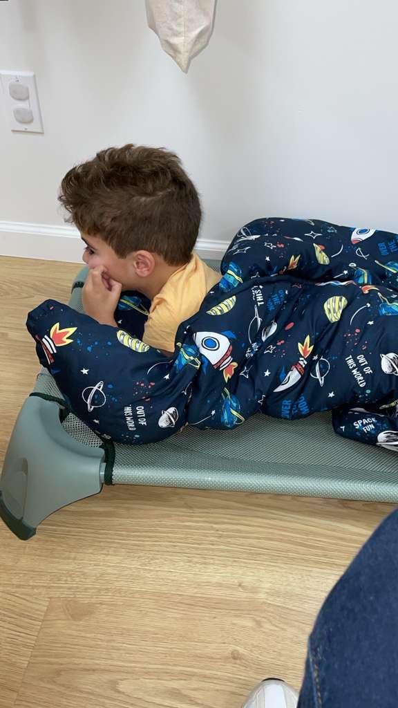 beeweed Toddler Nap Mat, Rollup Design Kid Sleeping Mat with Removable Pillow & Minky Blanket, Toddler Sleeping Bag for Daycare Preschool Travel Camping customer photo 2