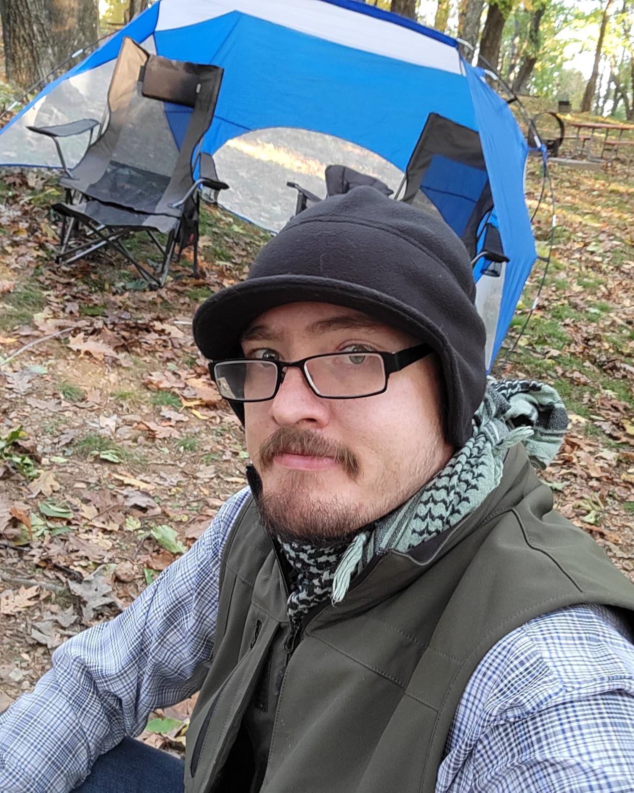 OUTDOOR LIVING SUNTIME Camping Folding Portable Mesh Chair with Removabel Footrest… customer photo 1