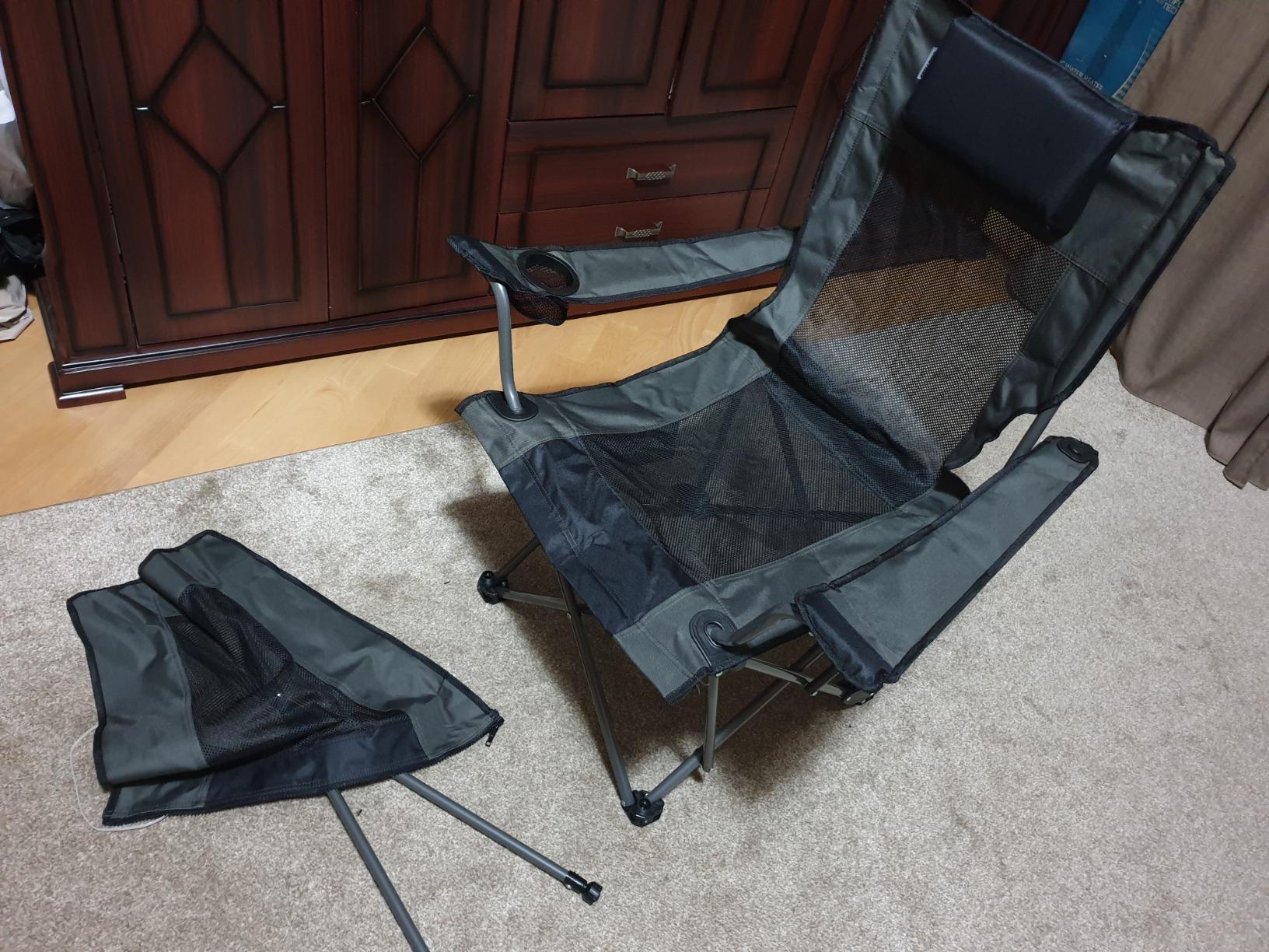 OUTDOOR LIVING SUNTIME Camping Folding Portable Mesh Chair with Removabel Footrest… customer photo 2