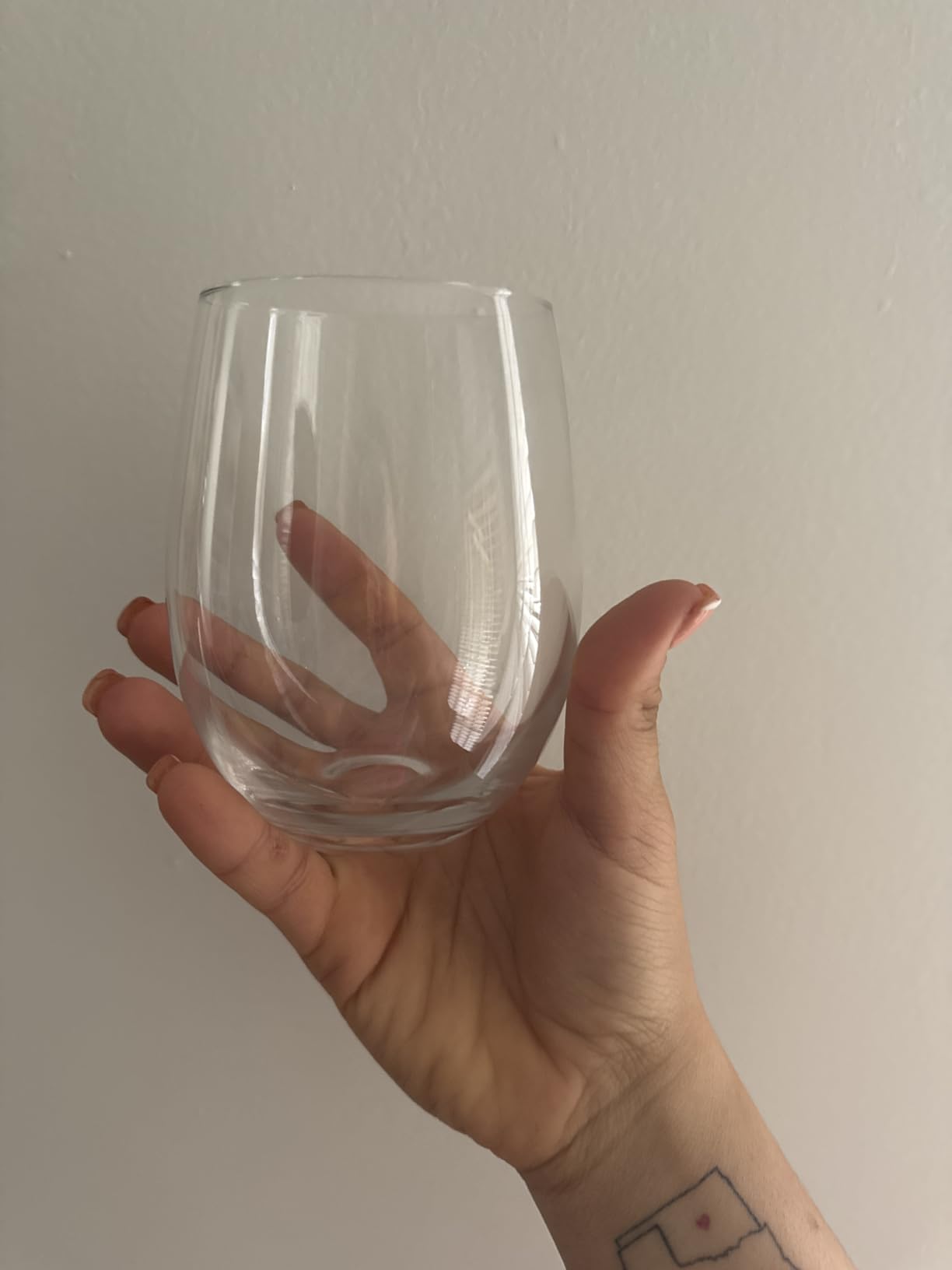 Red Wine Glasses Set of 4, 15oz Crystal Hand Blown, Long Stem, Gift customer photo 2