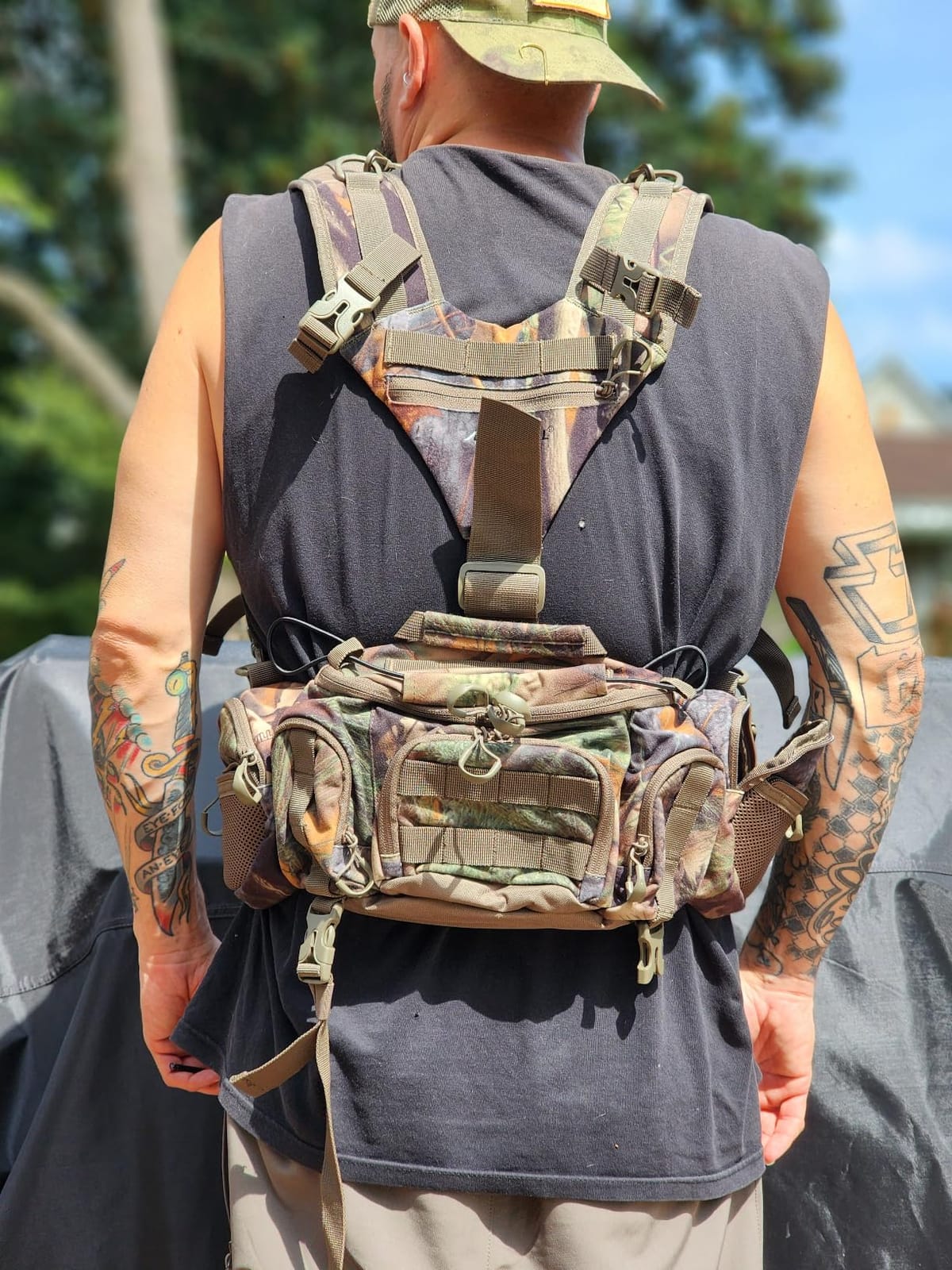 BLISSWILL Hunting Backpack Hunting Fanny Pack with Binocular Harness for Bow Rifle | Rifle & Bow Carry System, Silent Fabric, Detachable binocular pack, Multi-Pocket, Waterproof Bullet Pouch customer photo 2