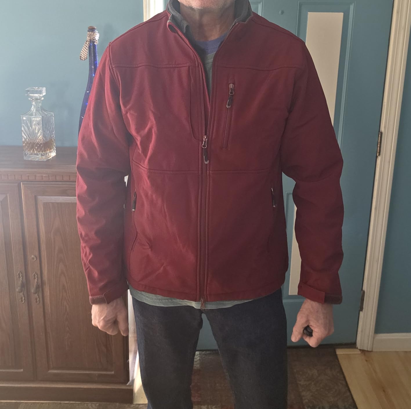 33,000ft Men's Lightweight Softshell Jacket Fleece Waterproof Windbreaker customer photo 1