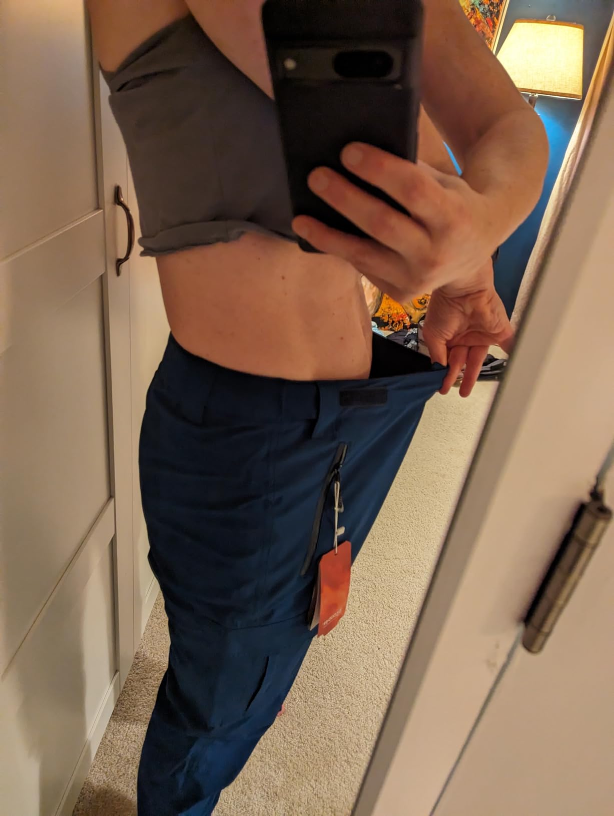 33,000ft Women's Rain Pants, Waterproof Lightweight Breathable Rain Overall Hiking Pants customer photo 2