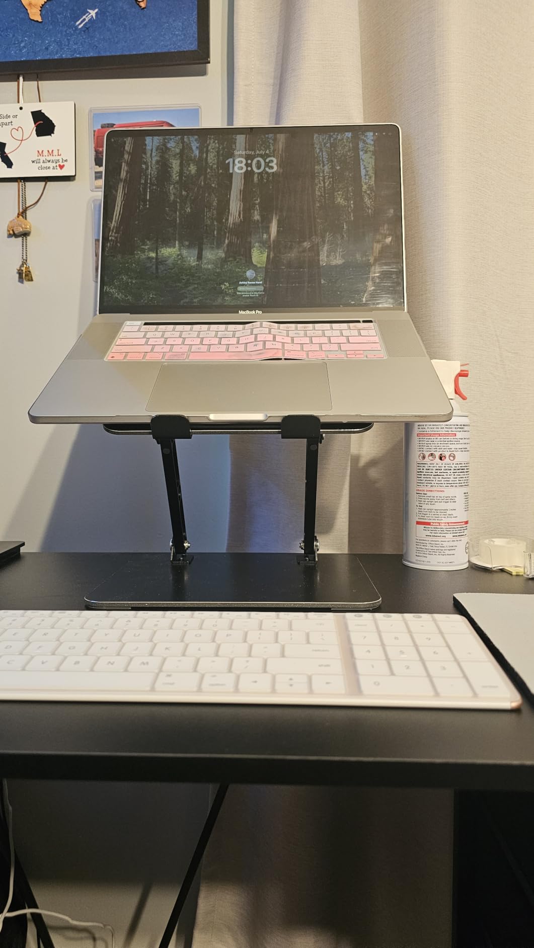 Adjustable Laptop Stand for Desk, Metal Laptop Riser Holder | Portable Desktop Book Stands, Foldable Ventilated Cooling Computer Notebook Stand Compatible with 10-15.6