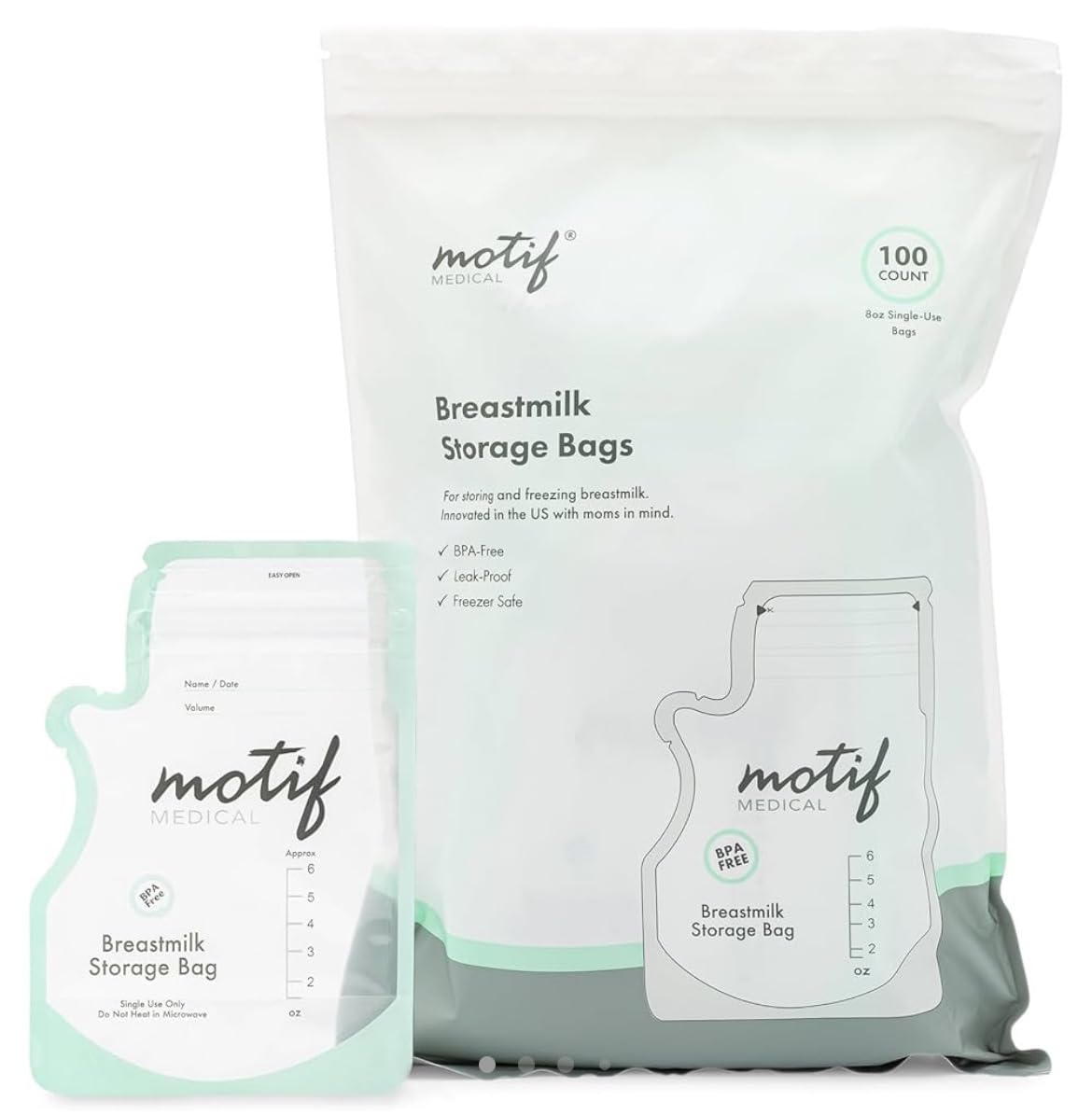 Motif Medical Breastmilk Storage Bags, 100 Count customer photo 2