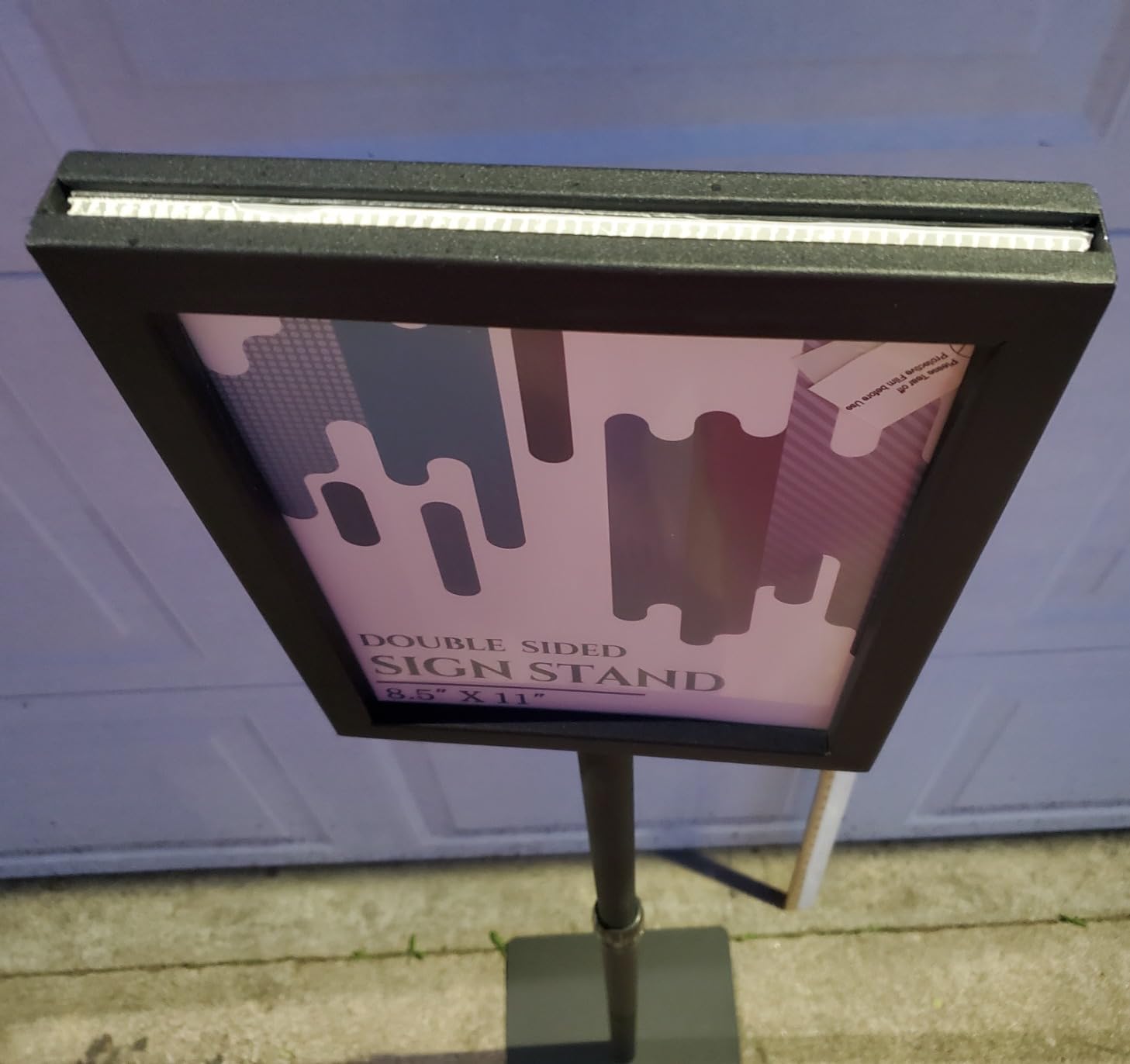 Relx Standing Sign Holder 11 x 17, Adjustable Pedestal Sign Stand, Double-sided Floor Signage Stands for Outdoor Indoor Poster Display customer photo 2