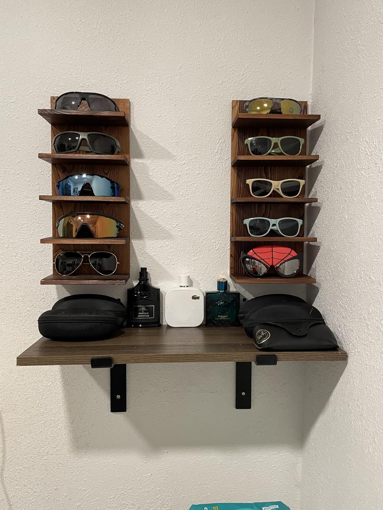 MyGift 5 Tier Sunglasses Organizer Stand Wall Mounted Eyewear Holder customer photo 2