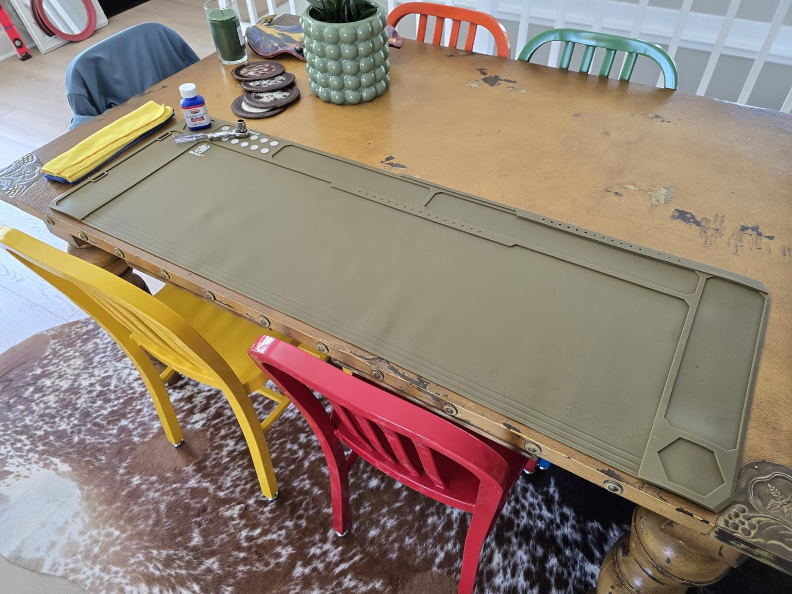 OneTigris Gun Clean Mat Magnectic for Table, Extra Large 48