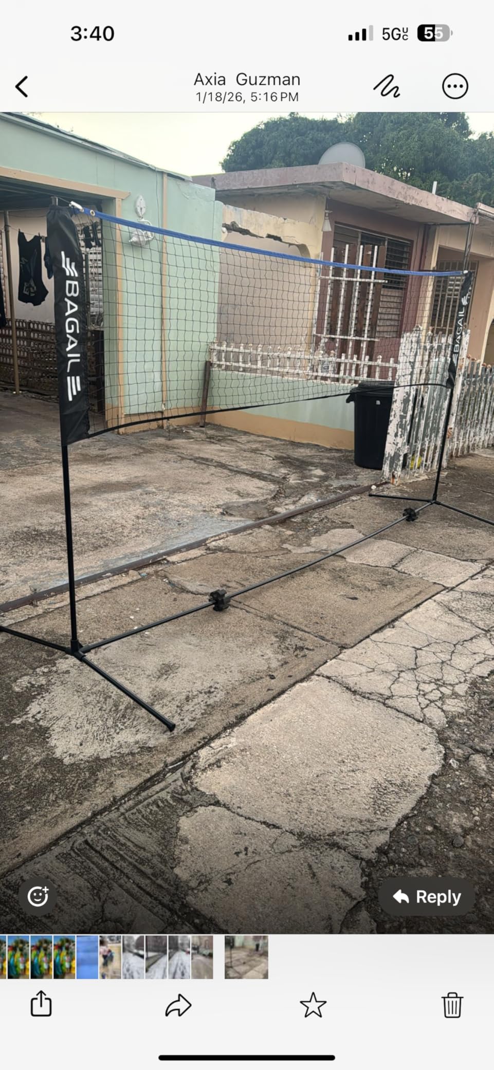 BAGAIL Badminton Net, Height Adjustable (Up to 5.1') customer photo 2