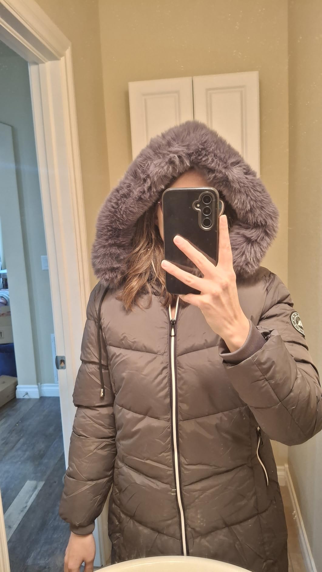 Women's Long Warm Winter Puffer Jacket Lightweight Fashions Down Coats customer photo 1